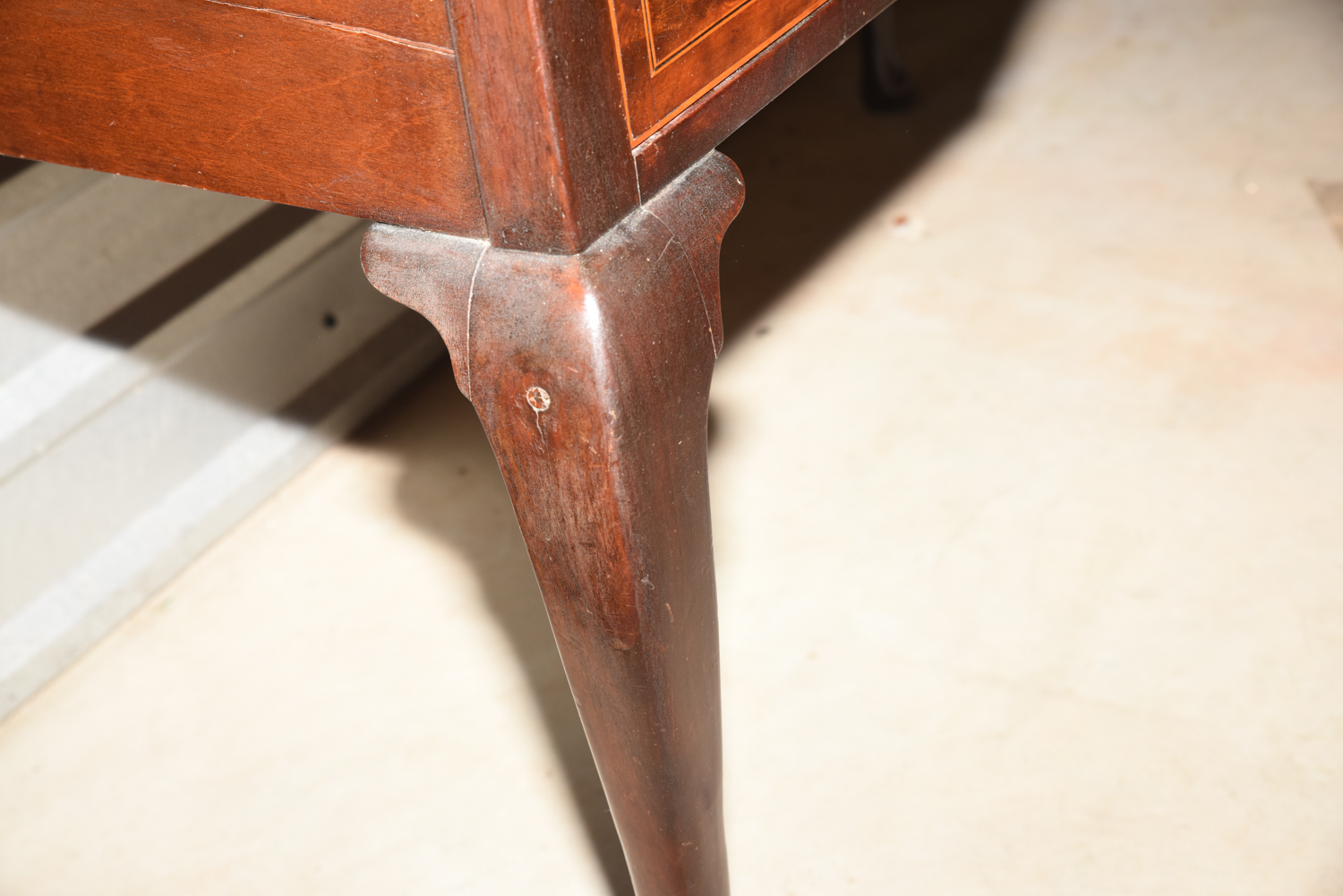 Georgian Style Flame Mahogany Writing Desk