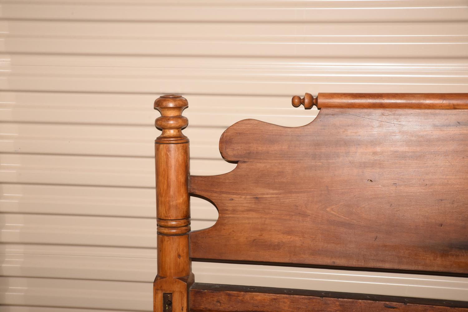 Antique 3/4 Size Poplar Converted Rope Bed