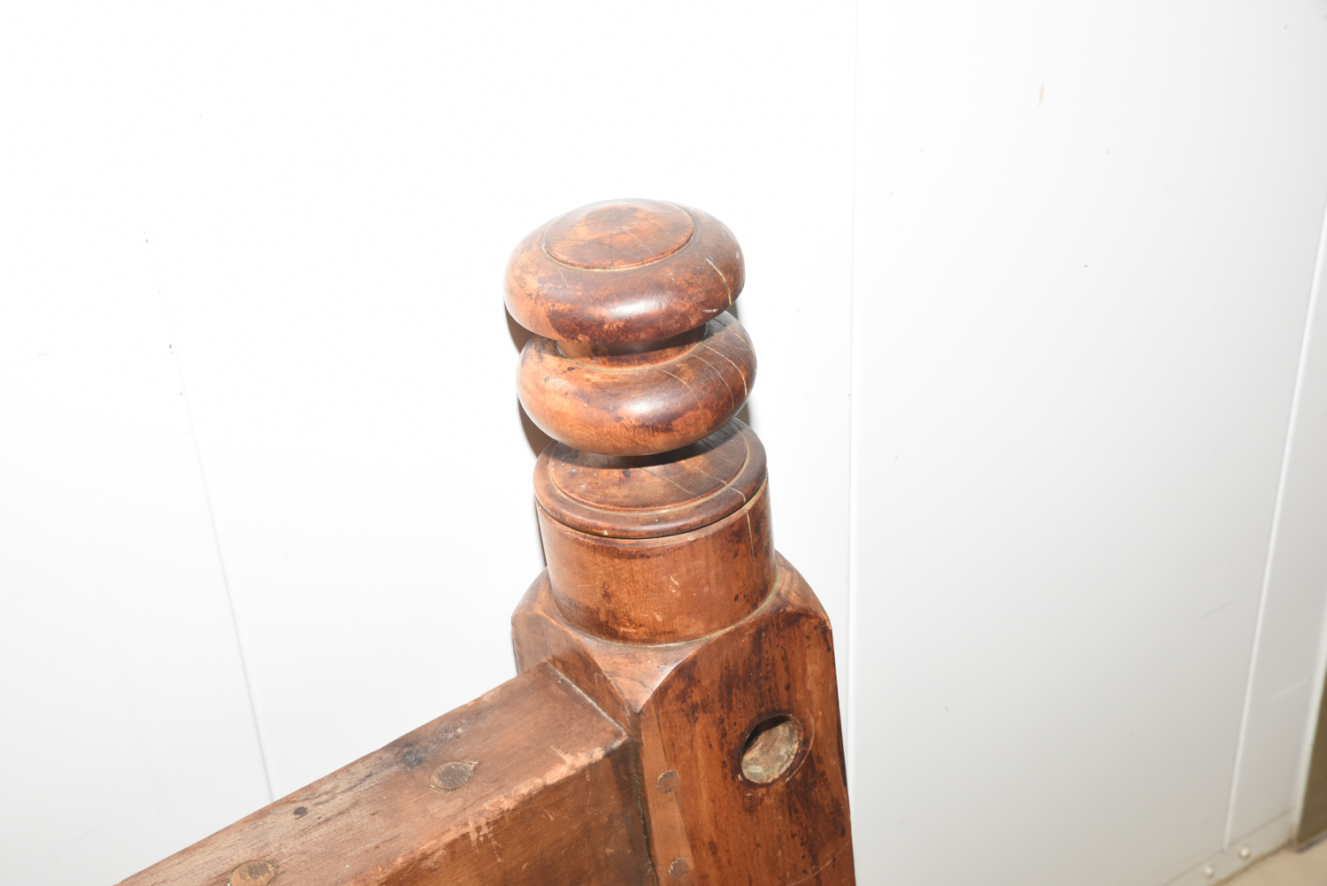 Antique 3/4 Size Poplar Converted Rope Bed