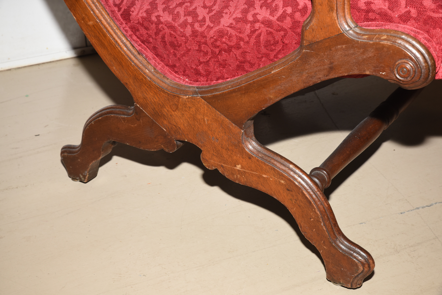 Antique American Classical Mahogany Armchair