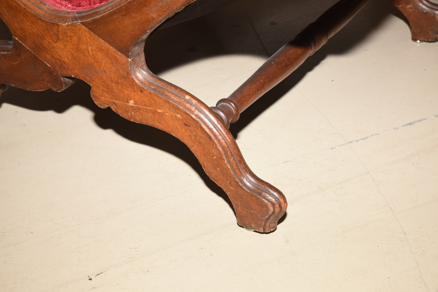 Antique American Classical Mahogany Armchair