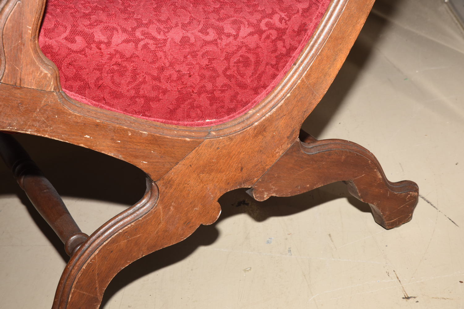 Antique American Classical Mahogany Armchair