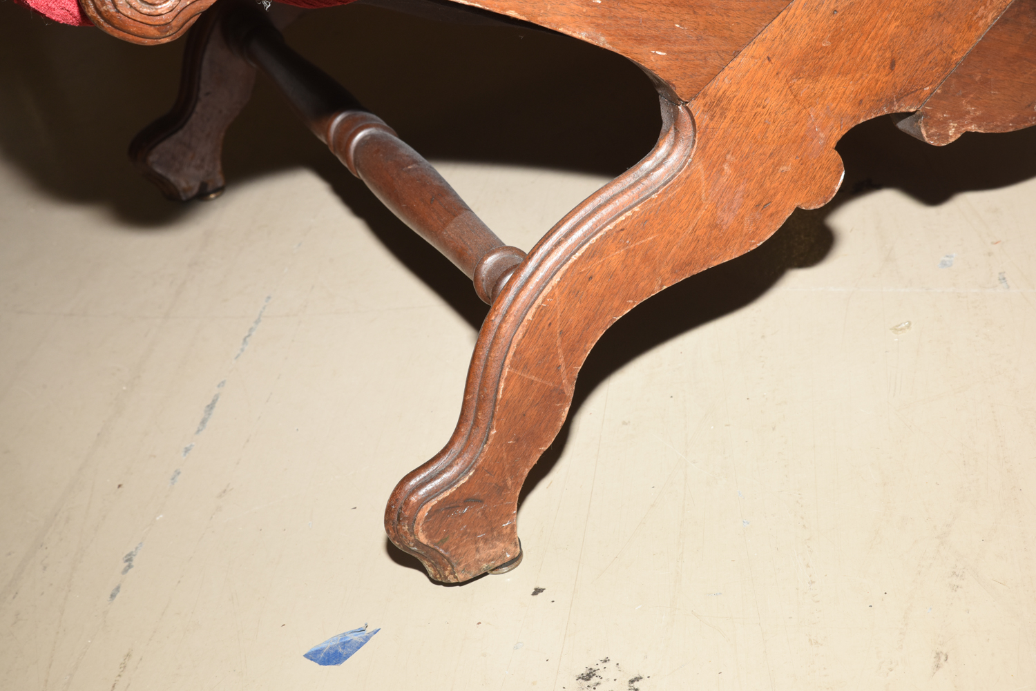 Antique American Classical Mahogany Armchair