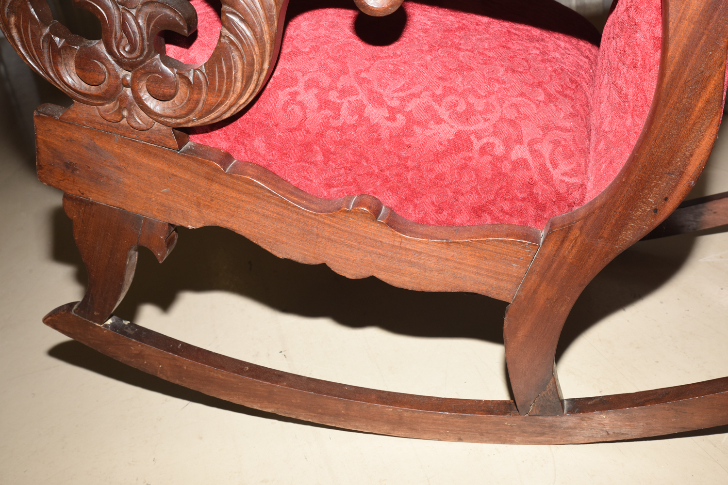 Antique American Classical Mahogany Rocker