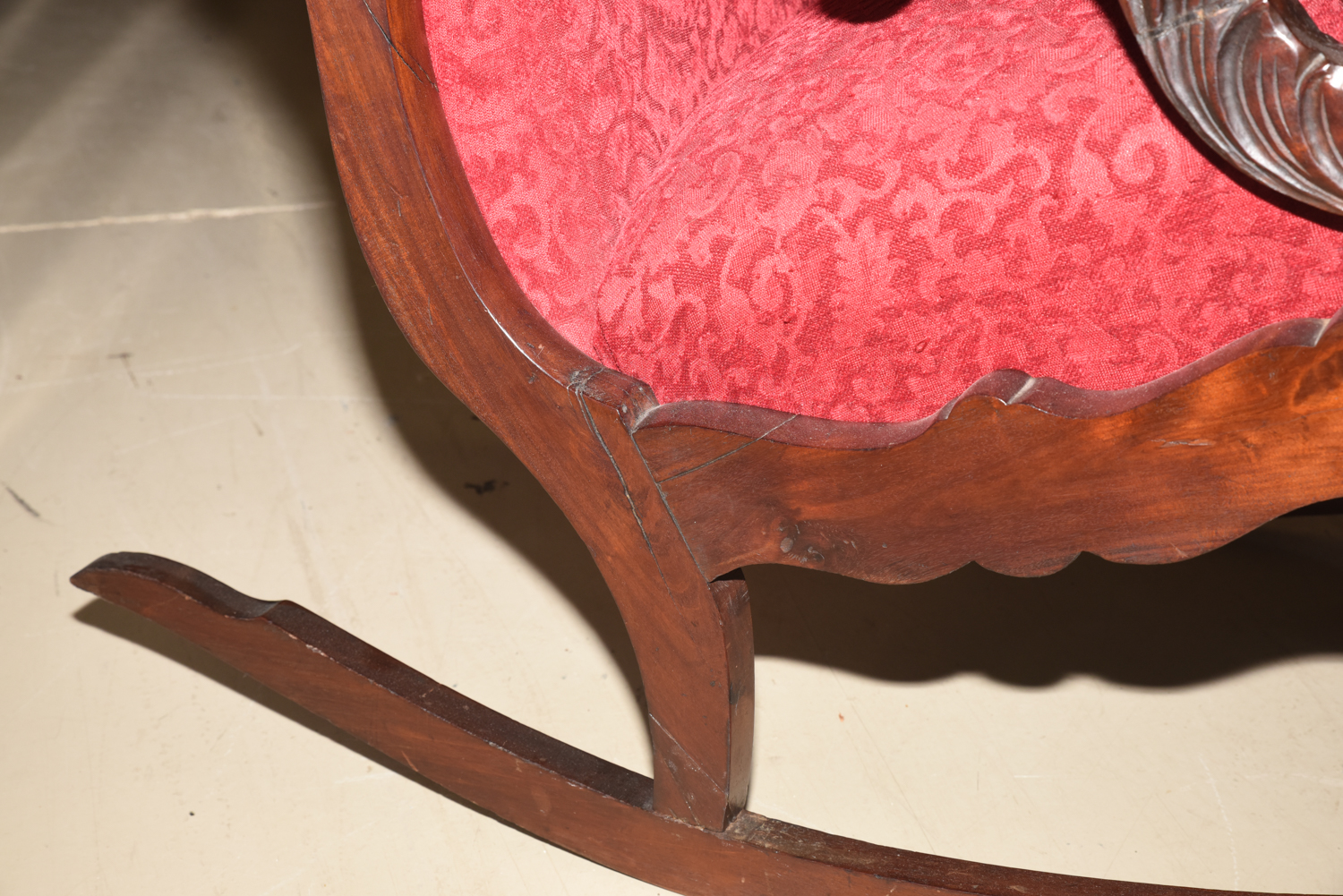 Antique American Classical Mahogany Rocker