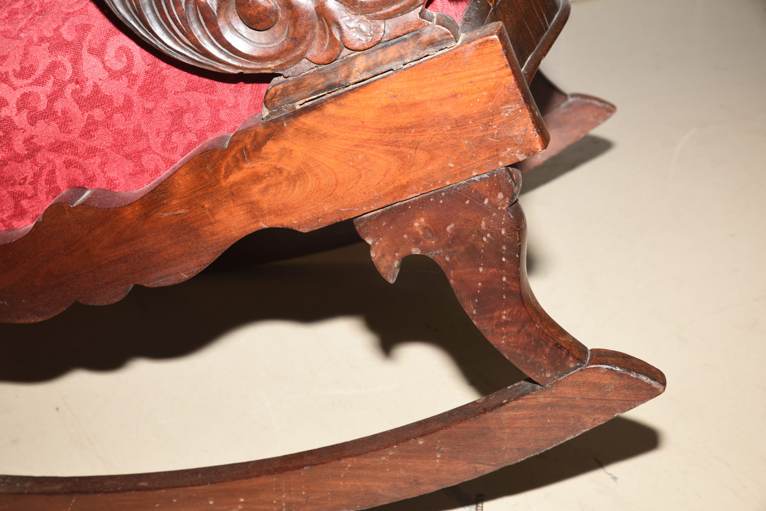 Antique American Classical Mahogany Rocker