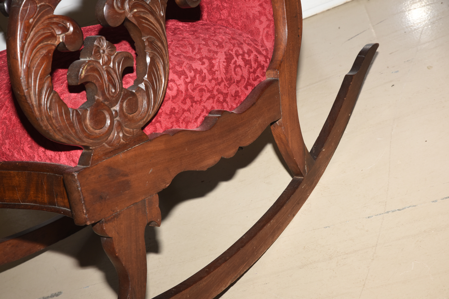 Antique American Classical Mahogany Rocker