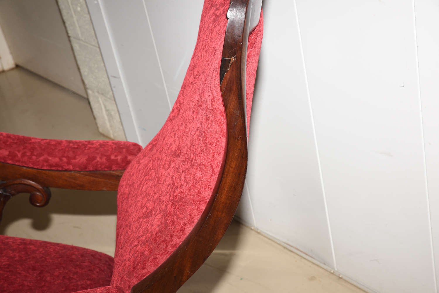 Antique American Classical Mahogany Rocker