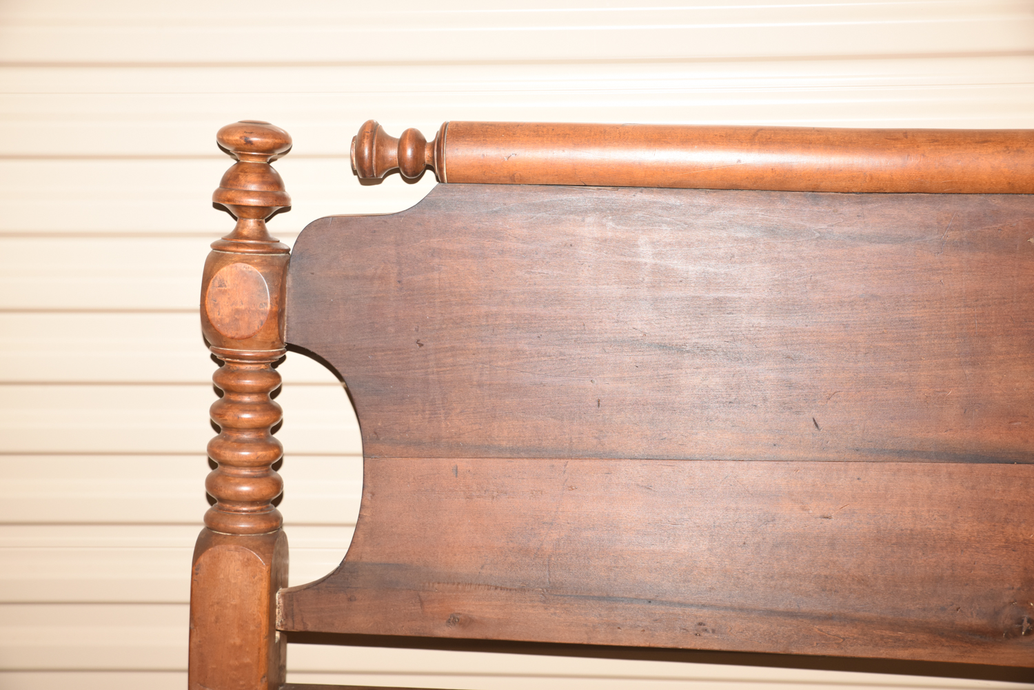 Antique Poplar Rope Bed in Standard Twin-Size