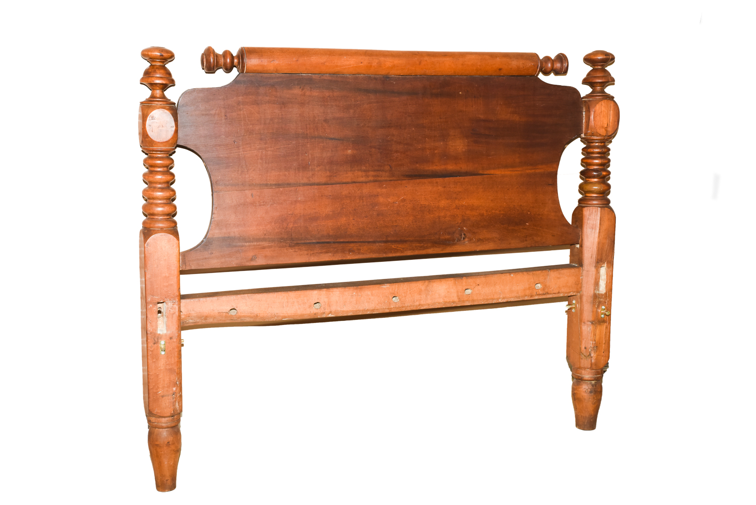 Antique Poplar Rope Bed in Standard Twin-Size