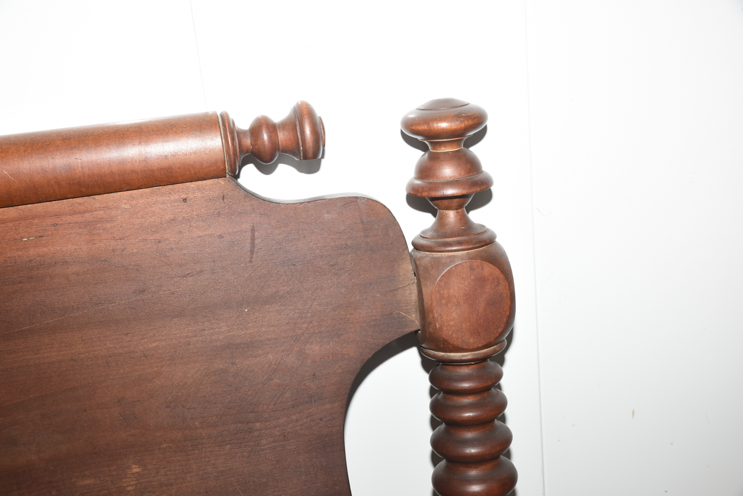 Antique Poplar Rope Bed in Standard Twin-Size