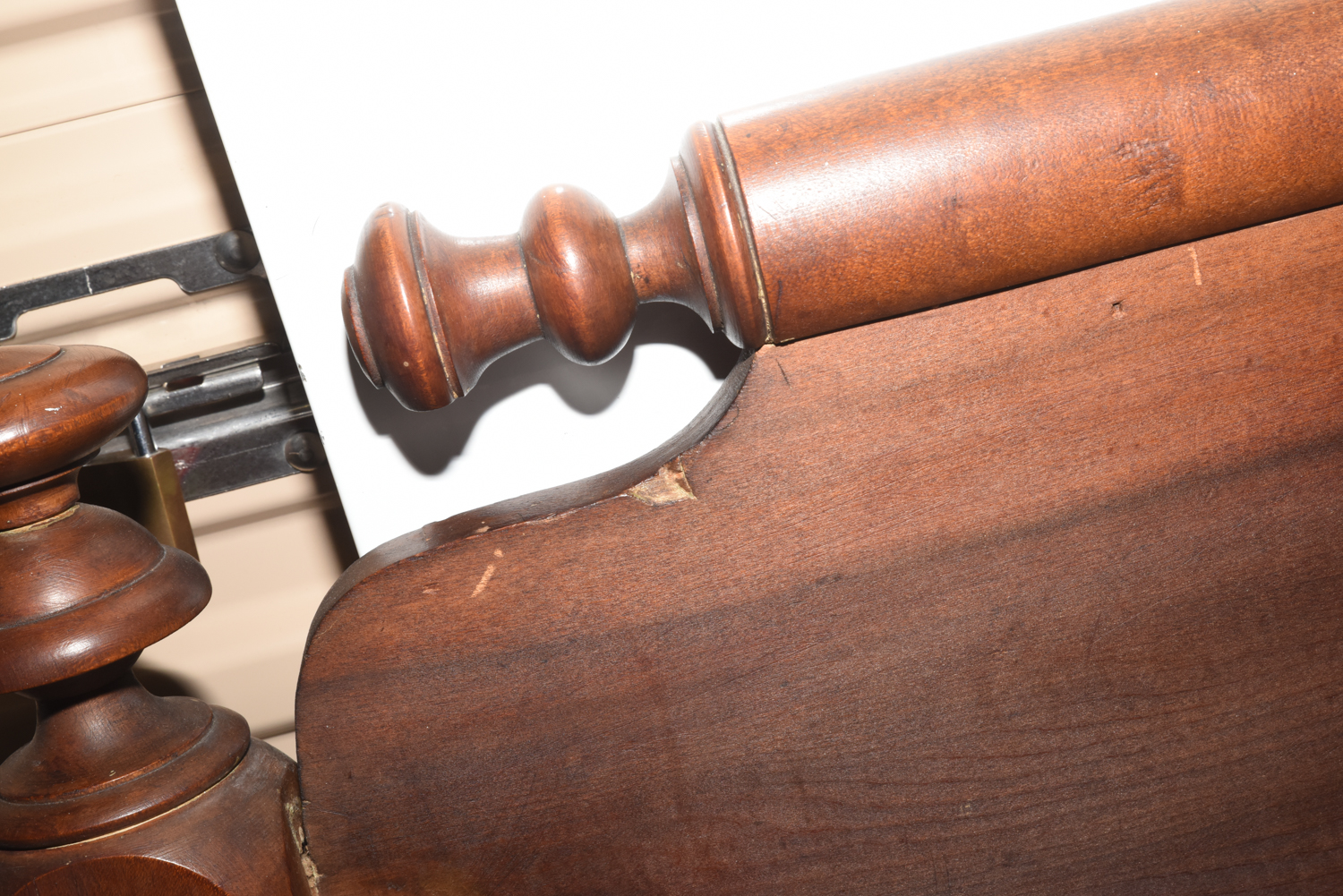 Antique Poplar Rope Bed in Standard Twin-Size