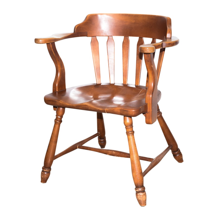 Vintage Captain's Chair by J.B. Van Sciver Co.