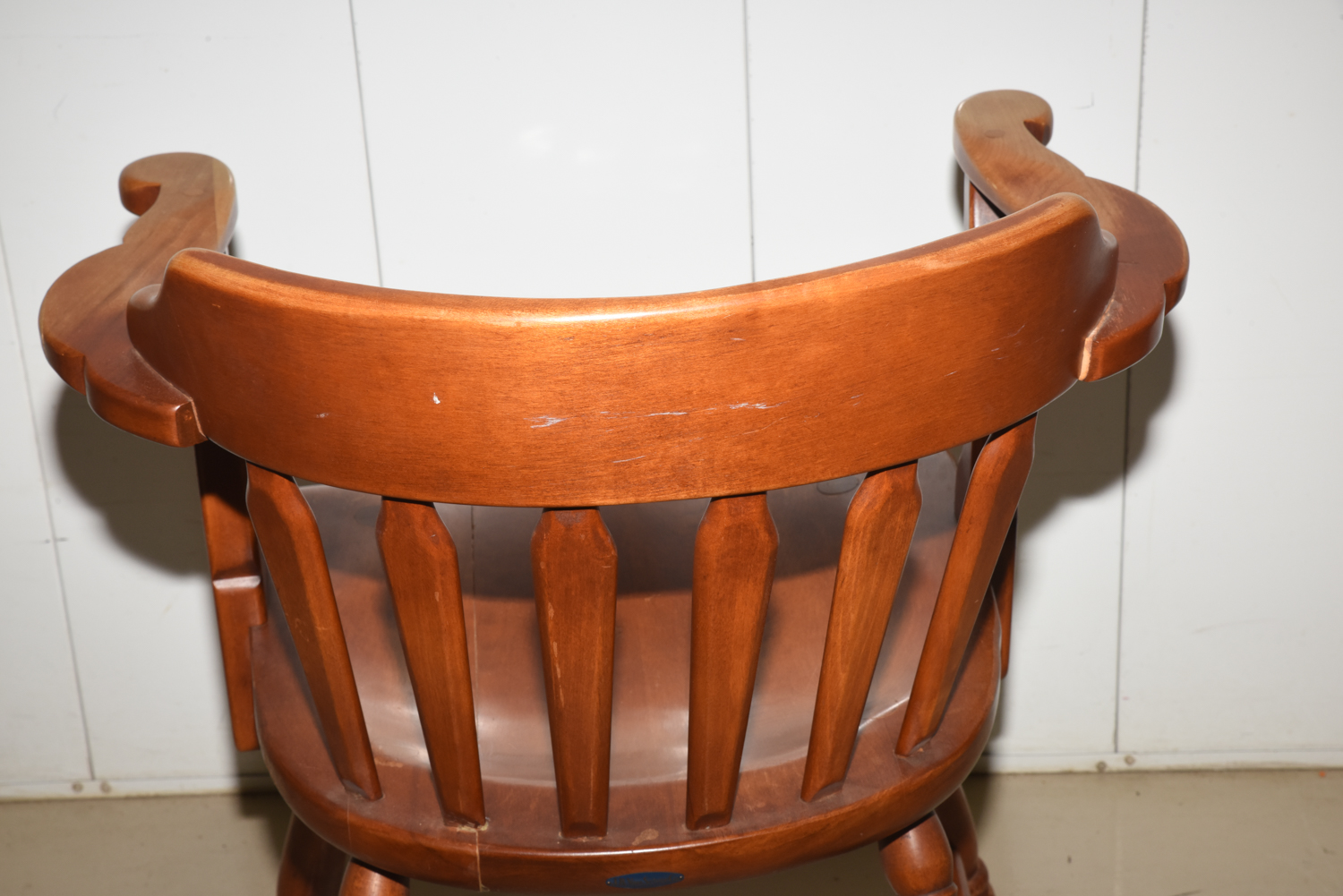 Vintage Captain's Chair by J.B. Van Sciver Co.