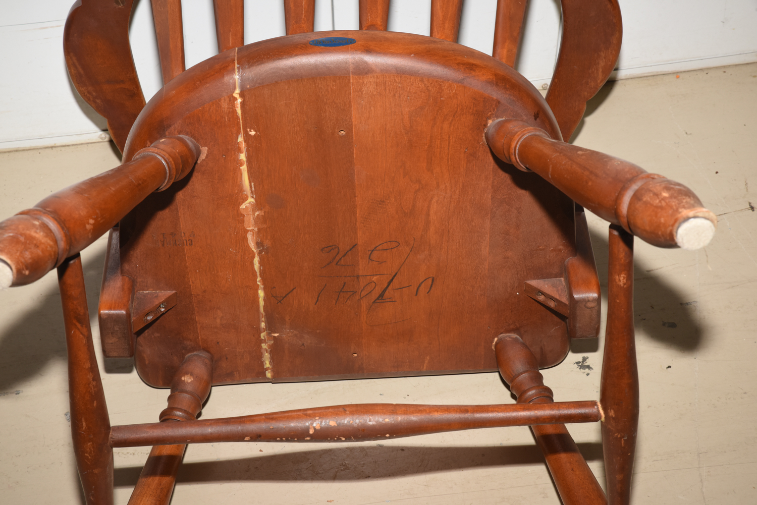 Vintage Captain's Chair by J.B. Van Sciver Co.