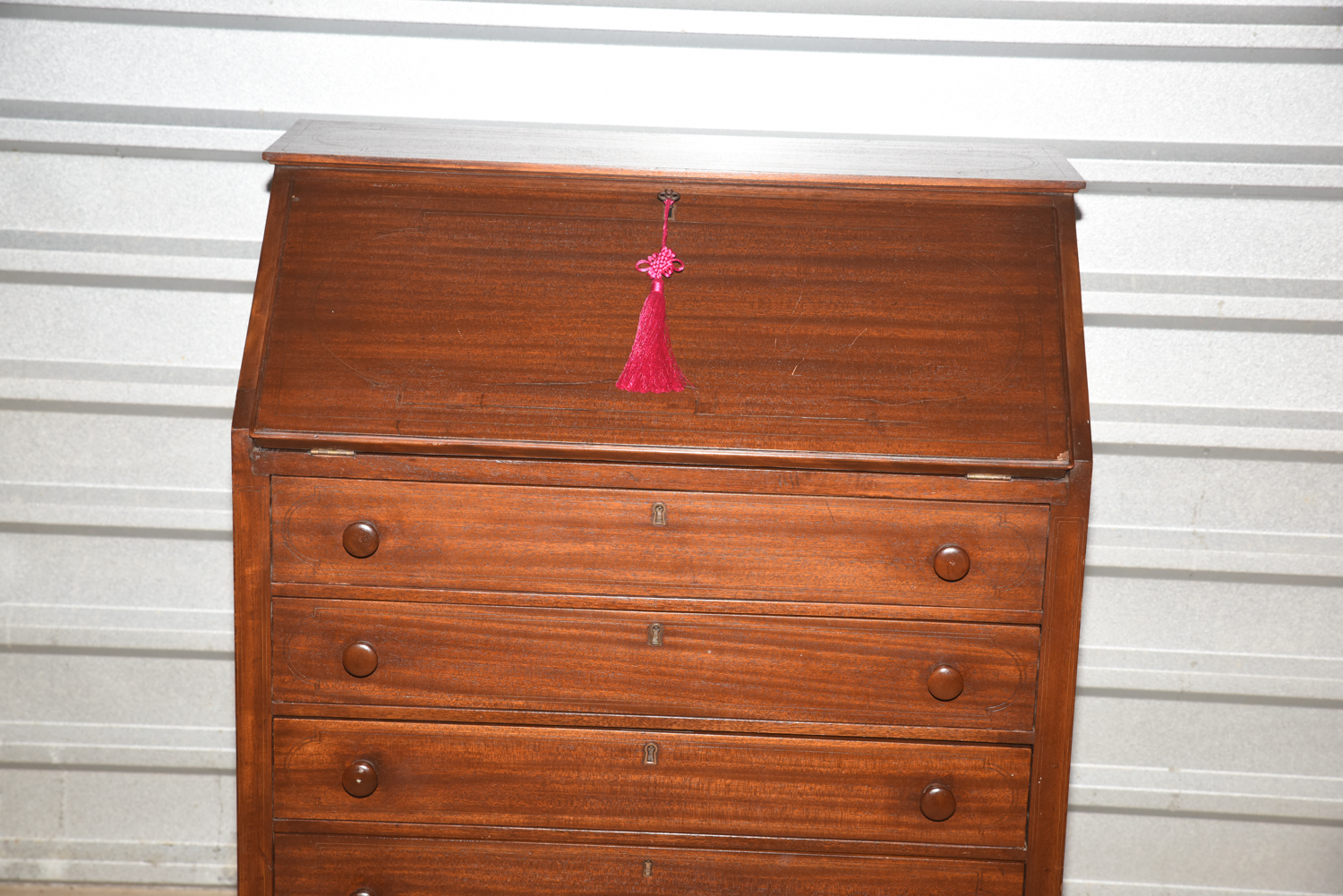 Mahogany Slant Front Secretary Chest