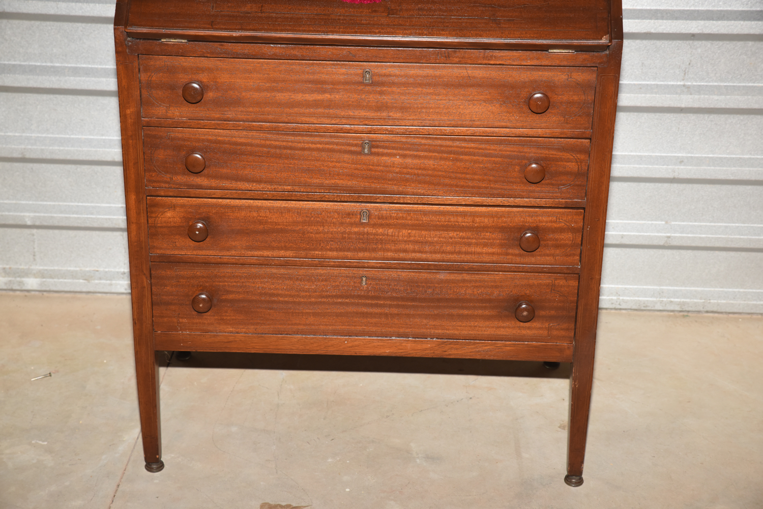 Mahogany Slant Front Secretary Chest