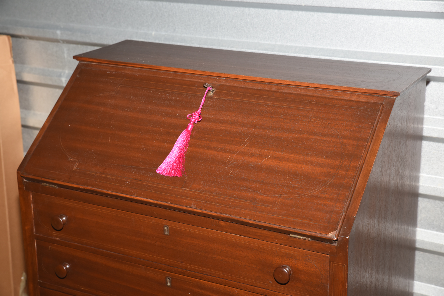 Mahogany Slant Front Secretary Chest