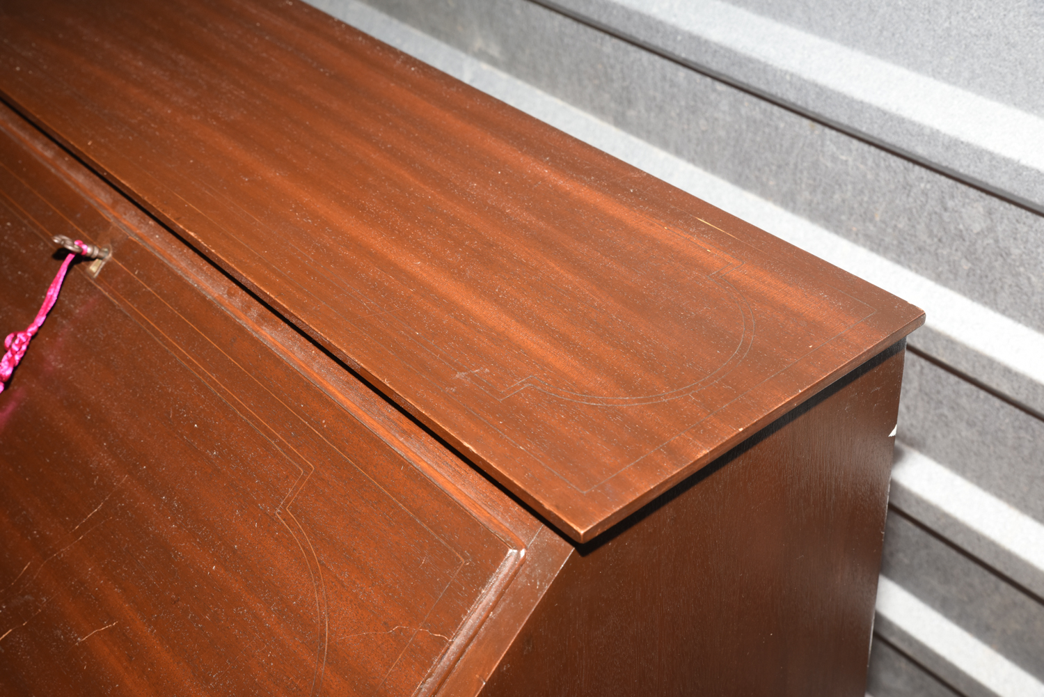 Mahogany Slant Front Secretary Chest