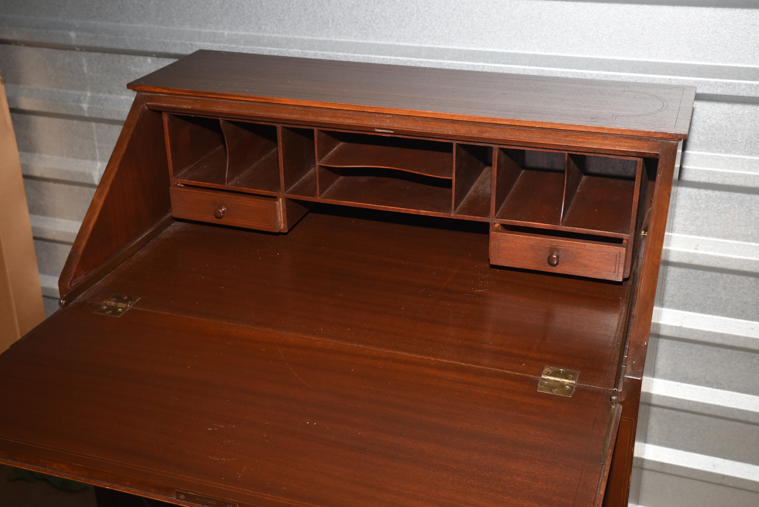 Mahogany Slant Front Secretary Chest