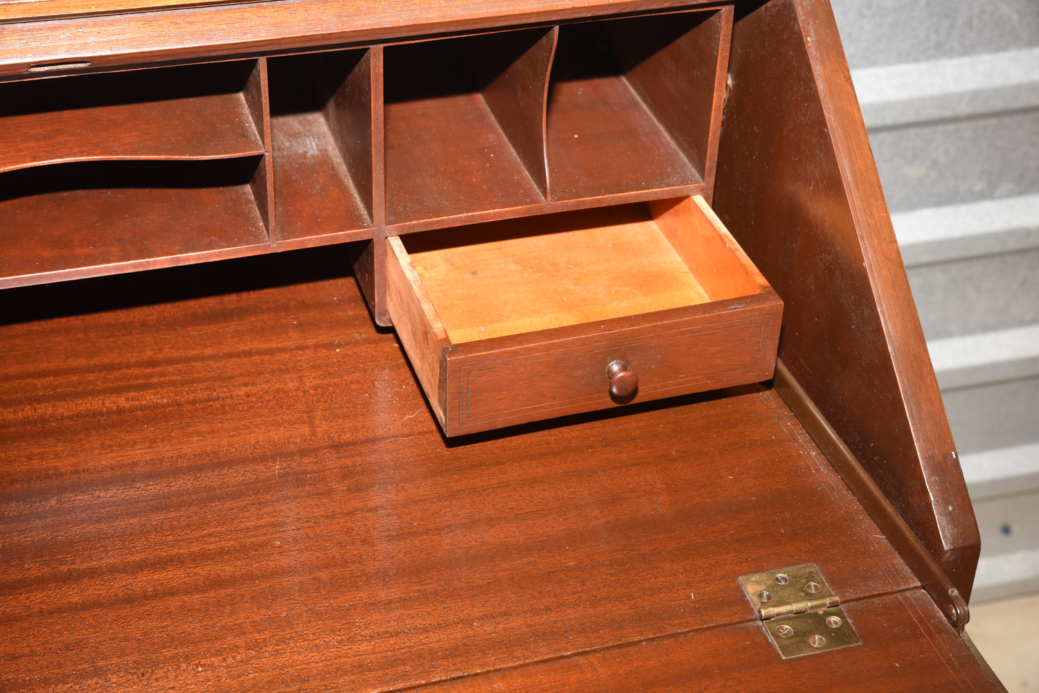 Mahogany Slant Front Secretary Chest