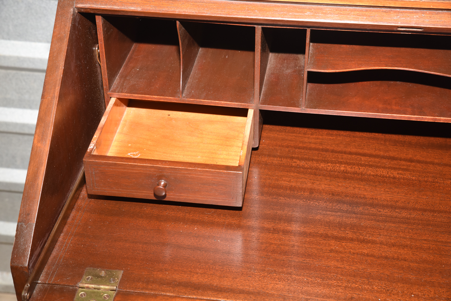 Mahogany Slant Front Secretary Chest