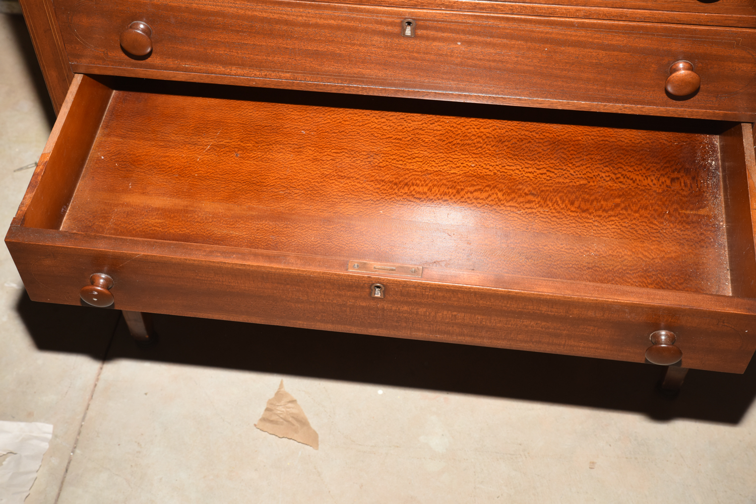 Mahogany Slant Front Secretary Chest