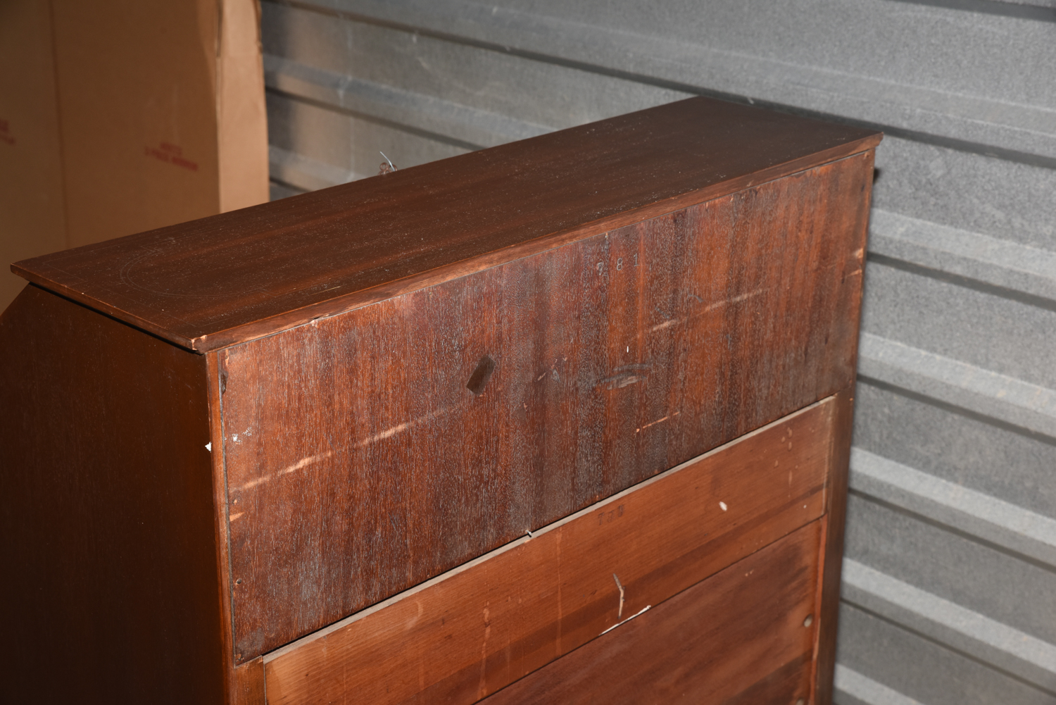 Mahogany Slant Front Secretary Chest