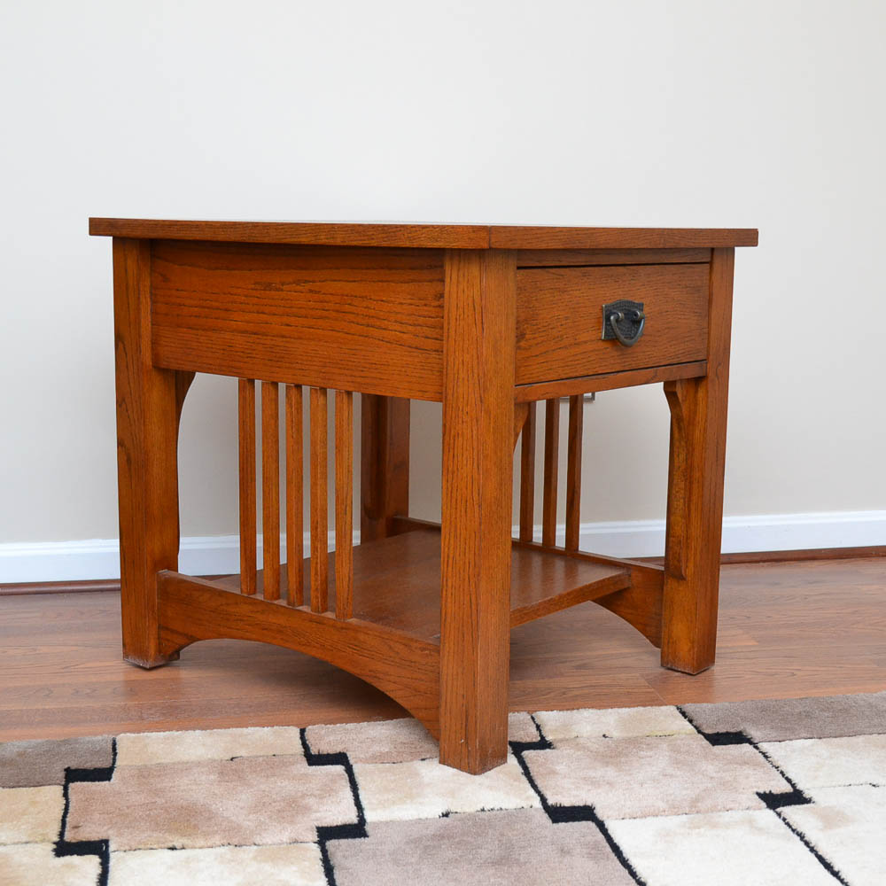 Thomasville "Impressions" Mission Style Oak End Tables
