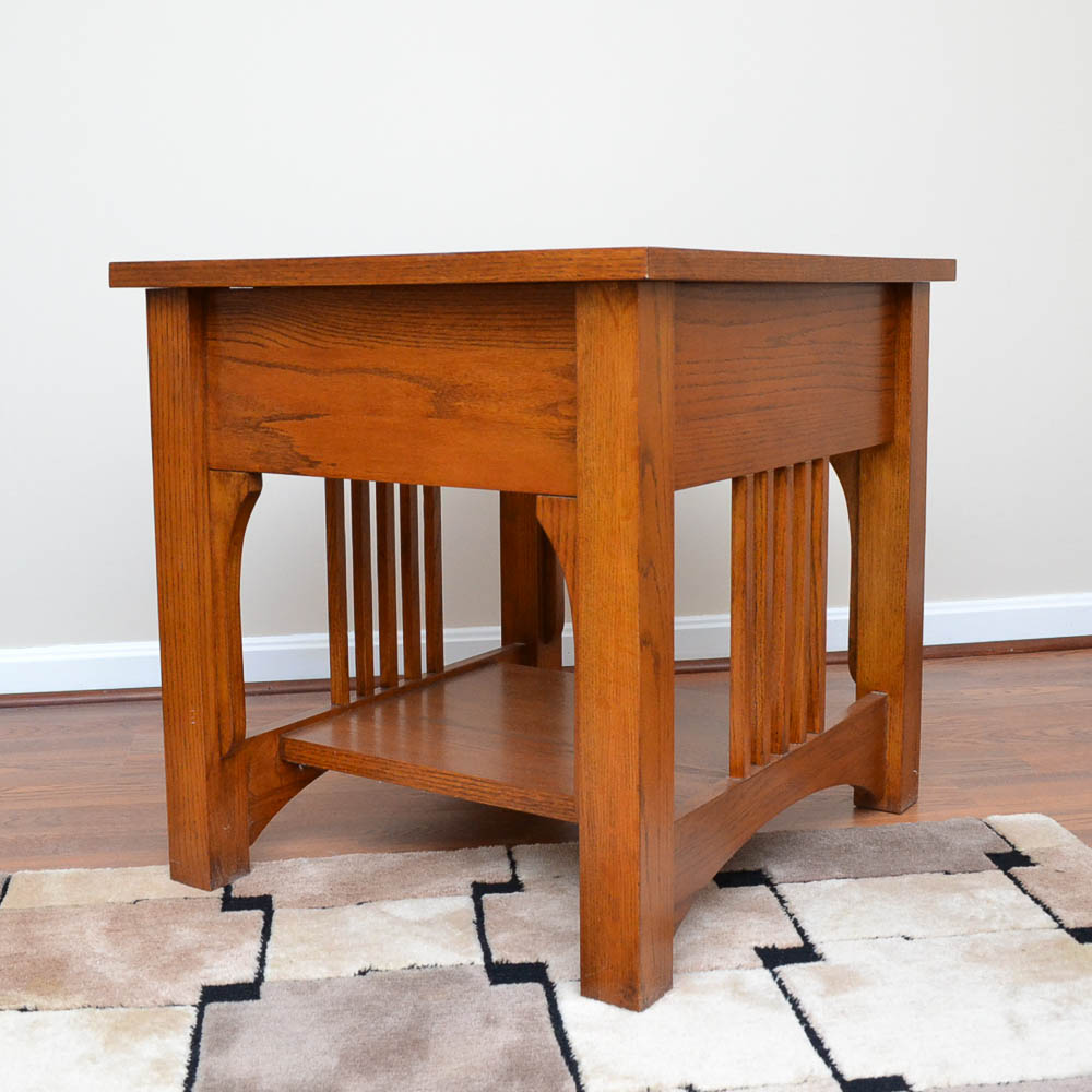 Thomasville "Impressions" Mission Style Oak End Tables