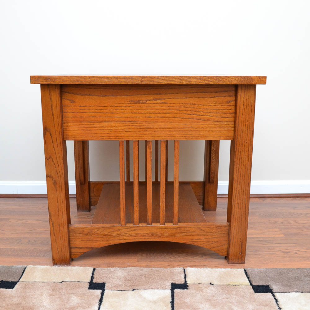 Thomasville "Impressions" Mission Style Oak End Tables