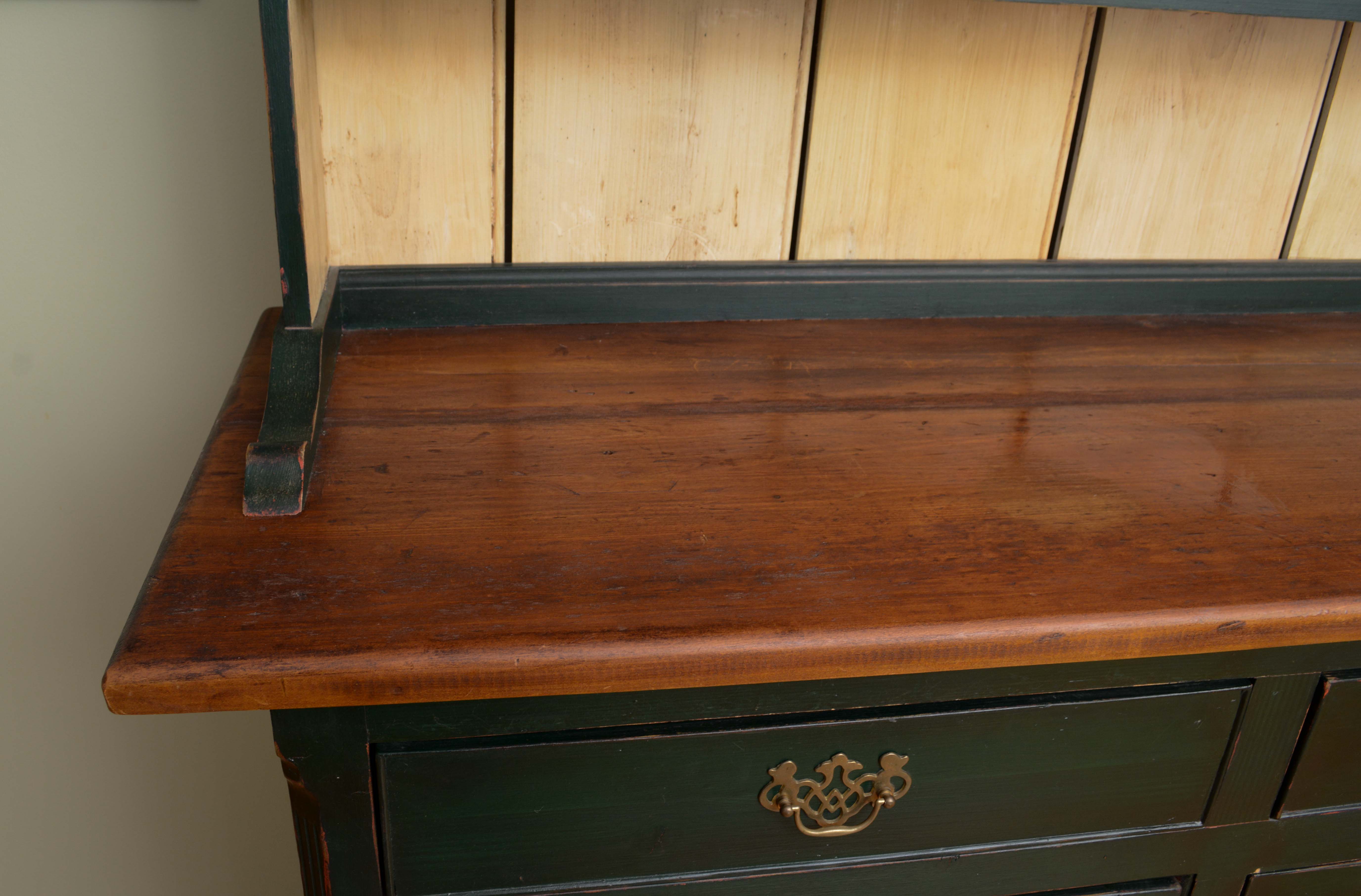 Vintage Colonial Style Painted Cupboard