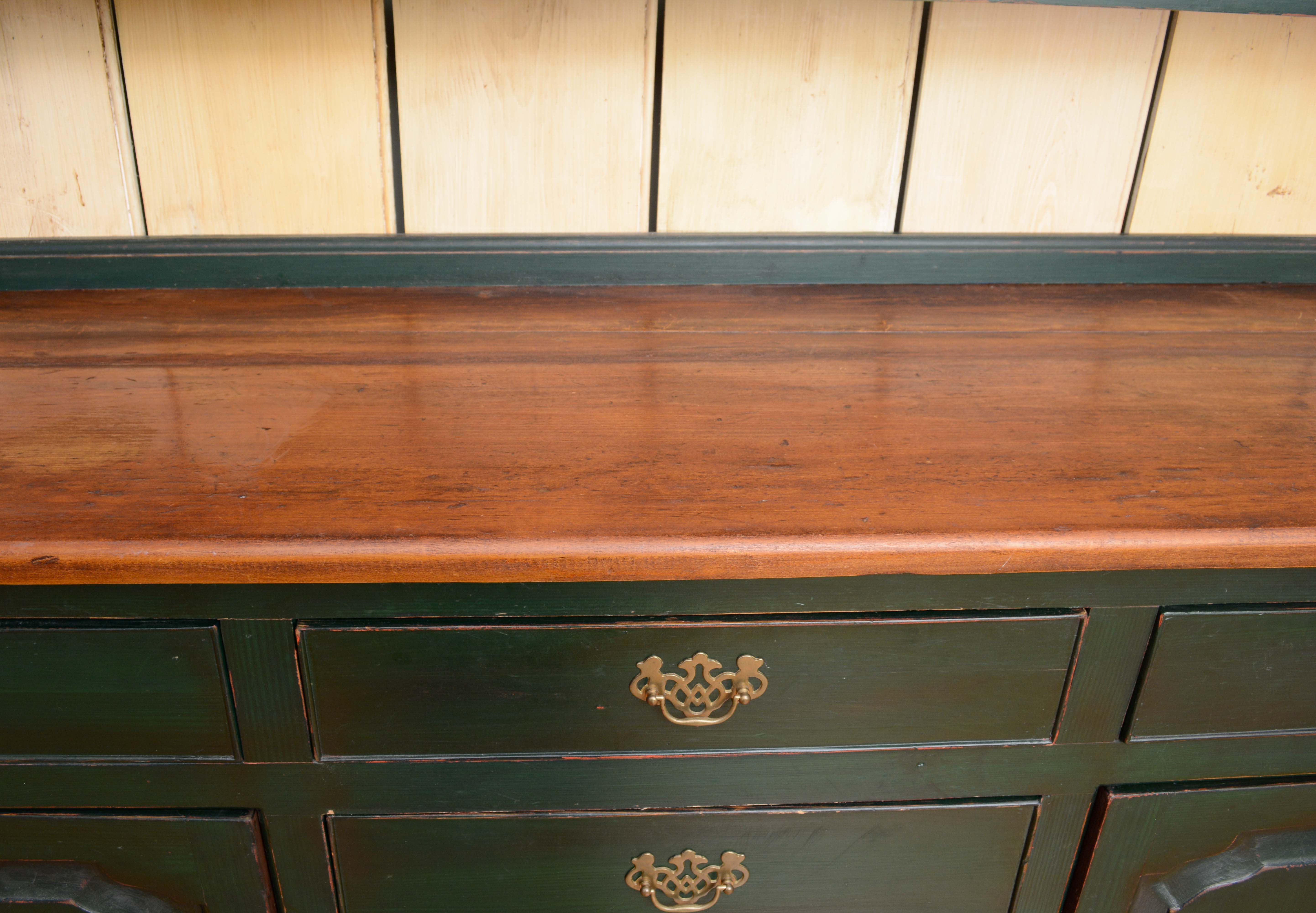 Vintage Colonial Style Painted Cupboard