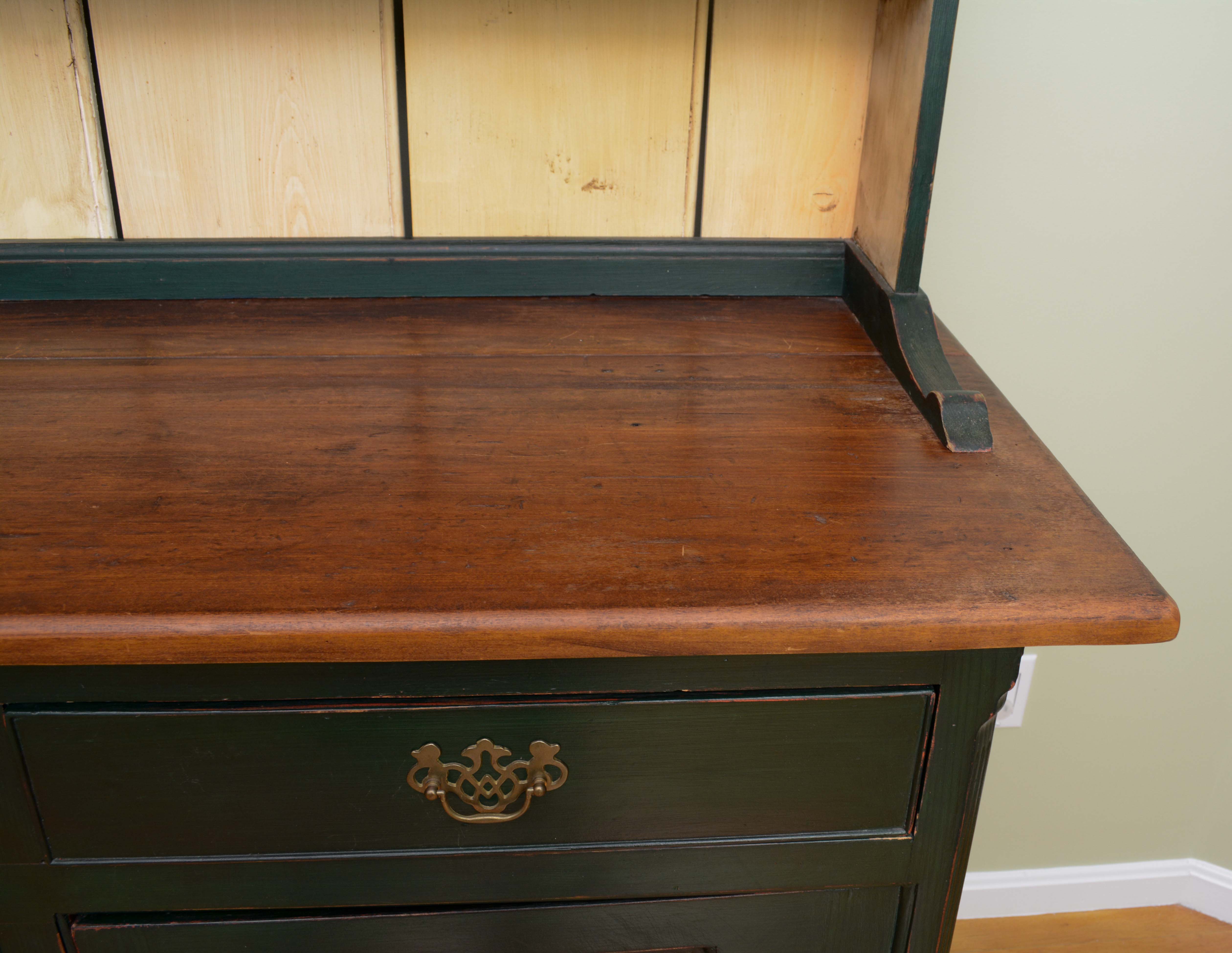 Vintage Colonial Style Painted Cupboard