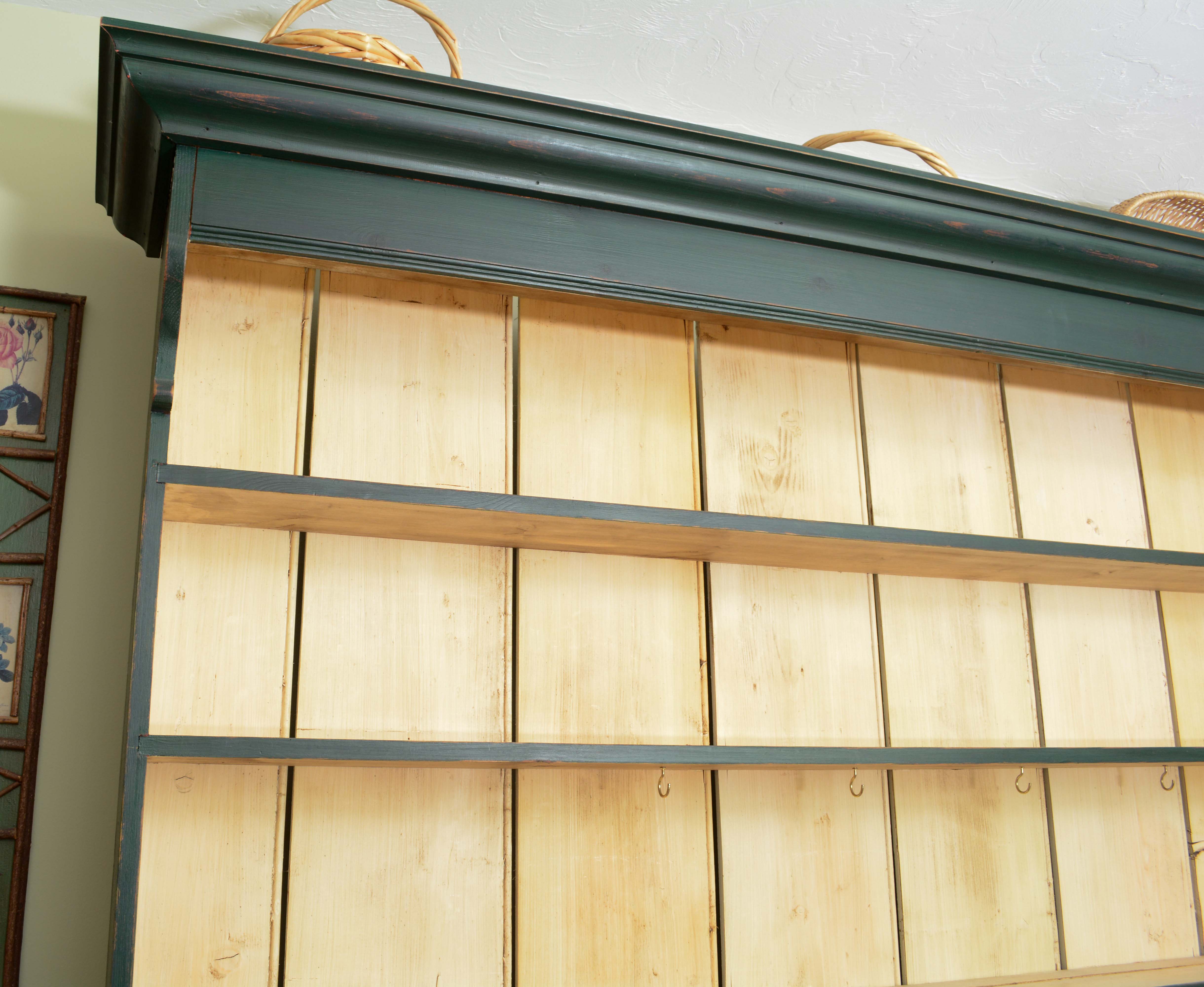 Vintage Colonial Style Painted Cupboard