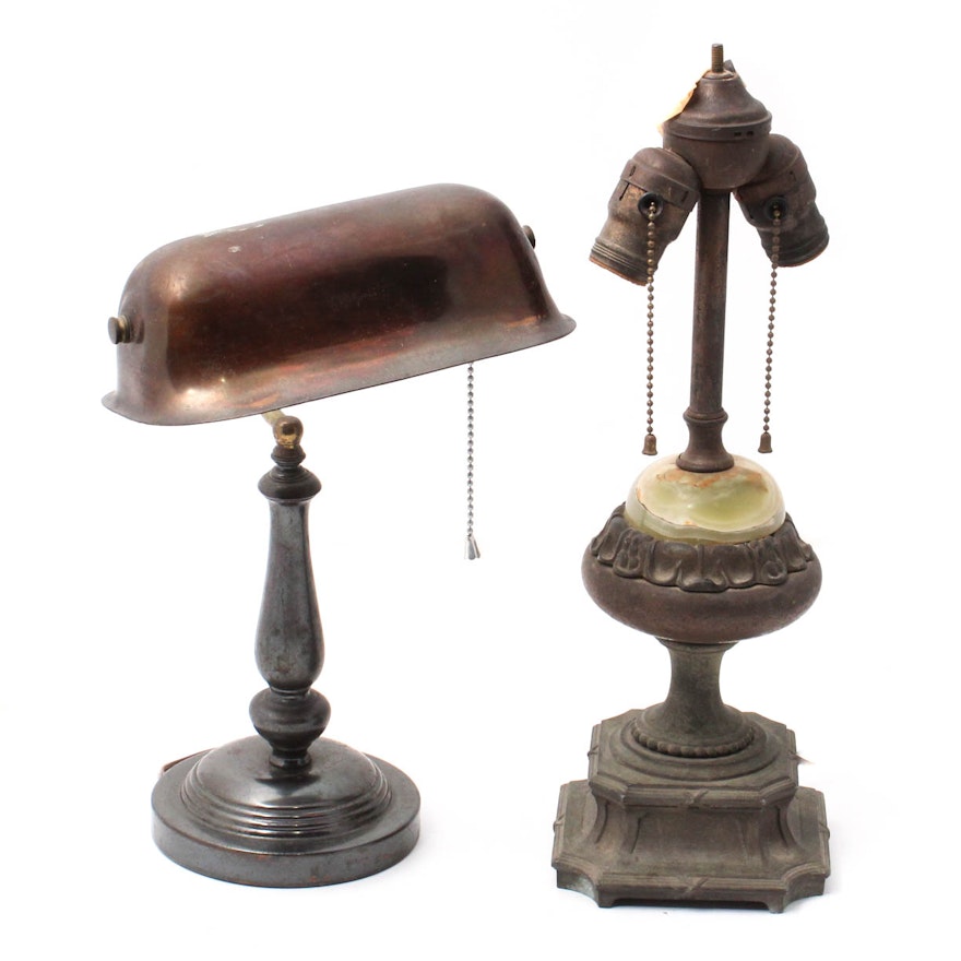 Vintage Metal Desk Lamps