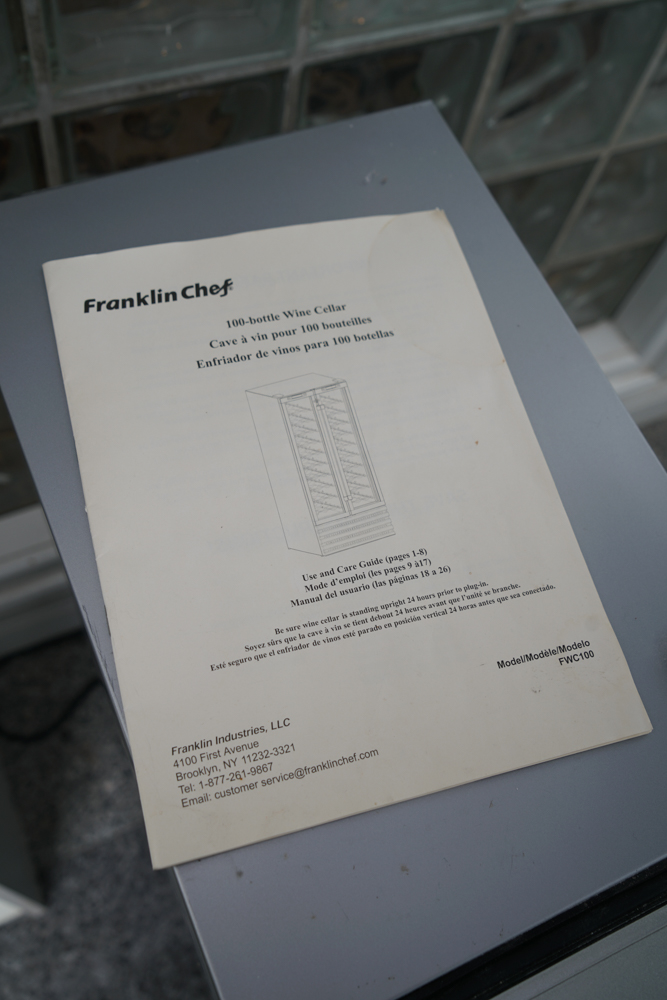 Franklin Chef 100 Bottle Wine Cellar