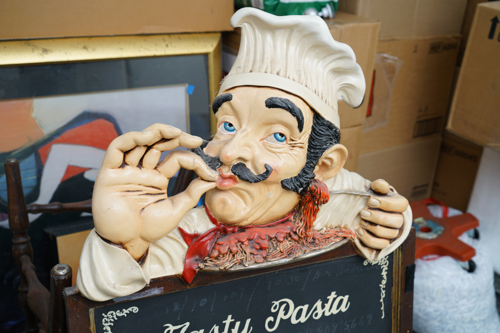Decorative "Tasty Pasta" Chef Menu Board
