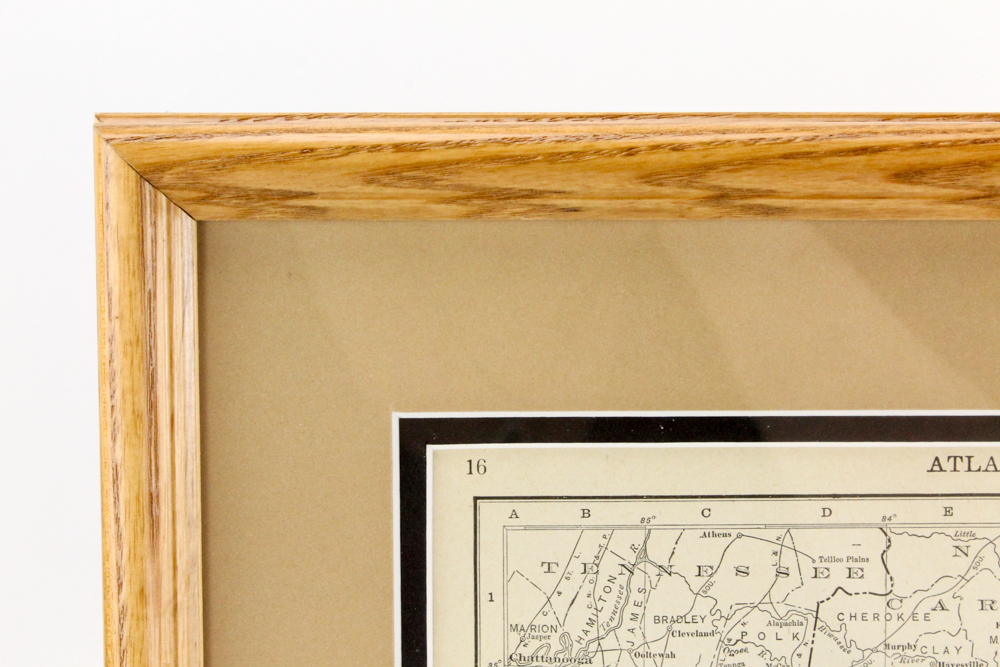 Circa 1914 Rand McNally Map of Georgia from "Atlas of the World"