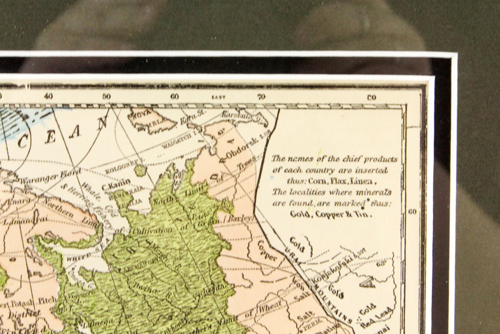 Offset Lithograph After 1858 Colton Map of Europe