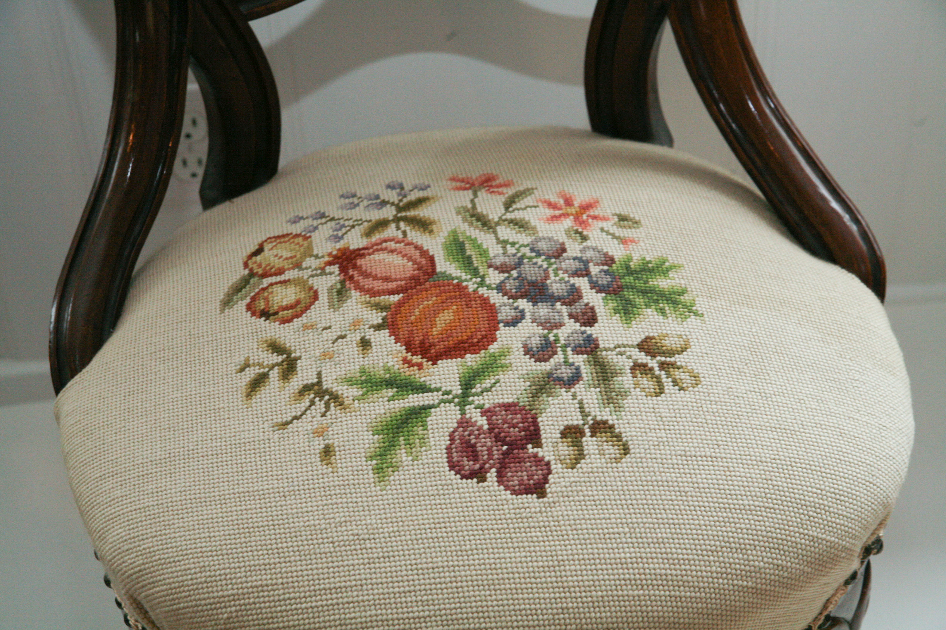 Vintage Victorian Renaissance Revival Style Side Chairs