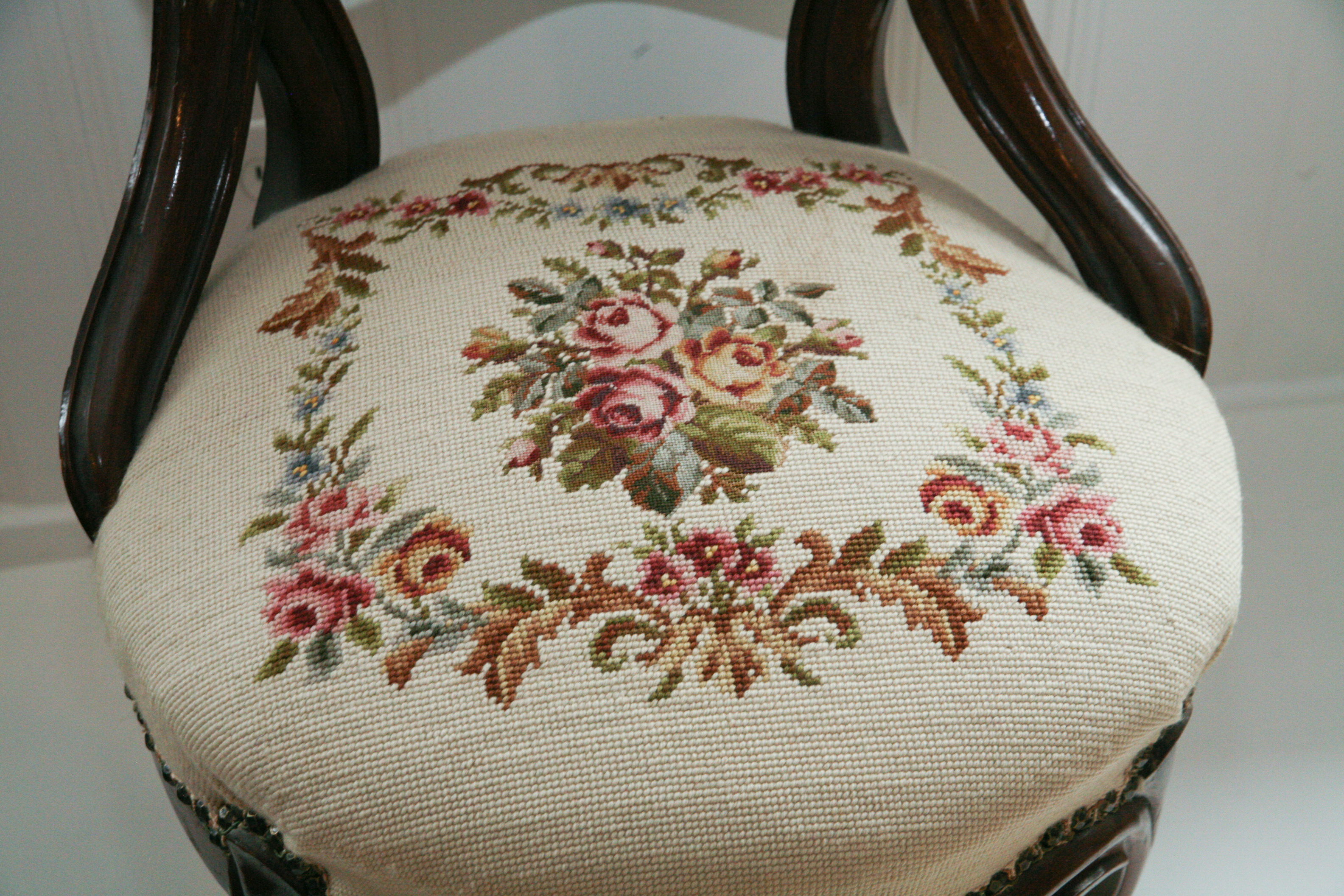 Vintage Victorian Renaissance Revival Style Side Chairs