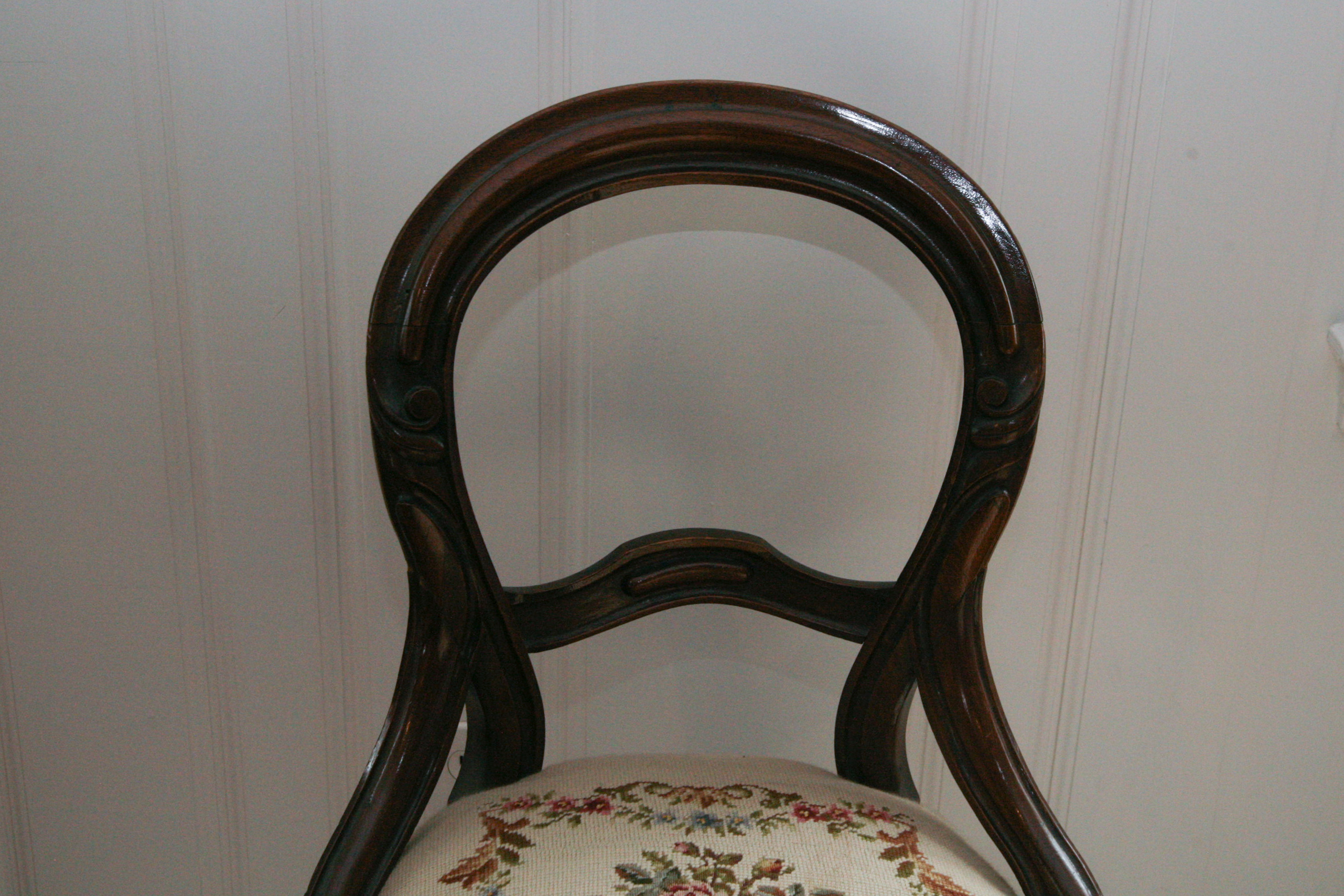Vintage Victorian Renaissance Revival Style Side Chairs