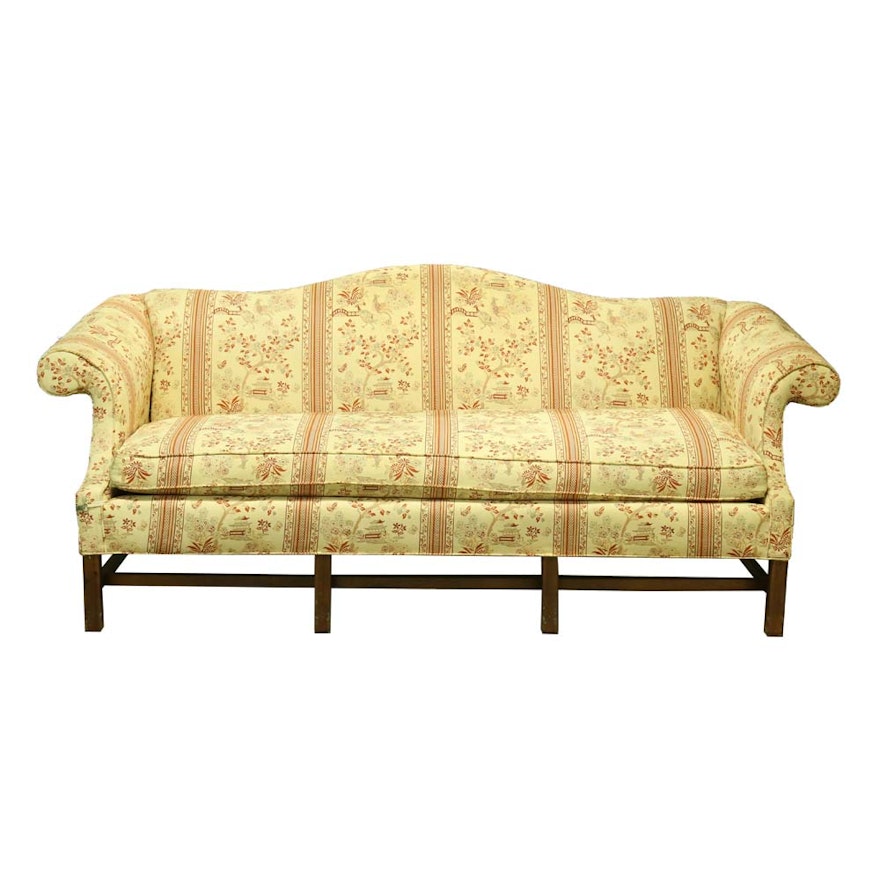 Chippendale Style Camel Back Sofa