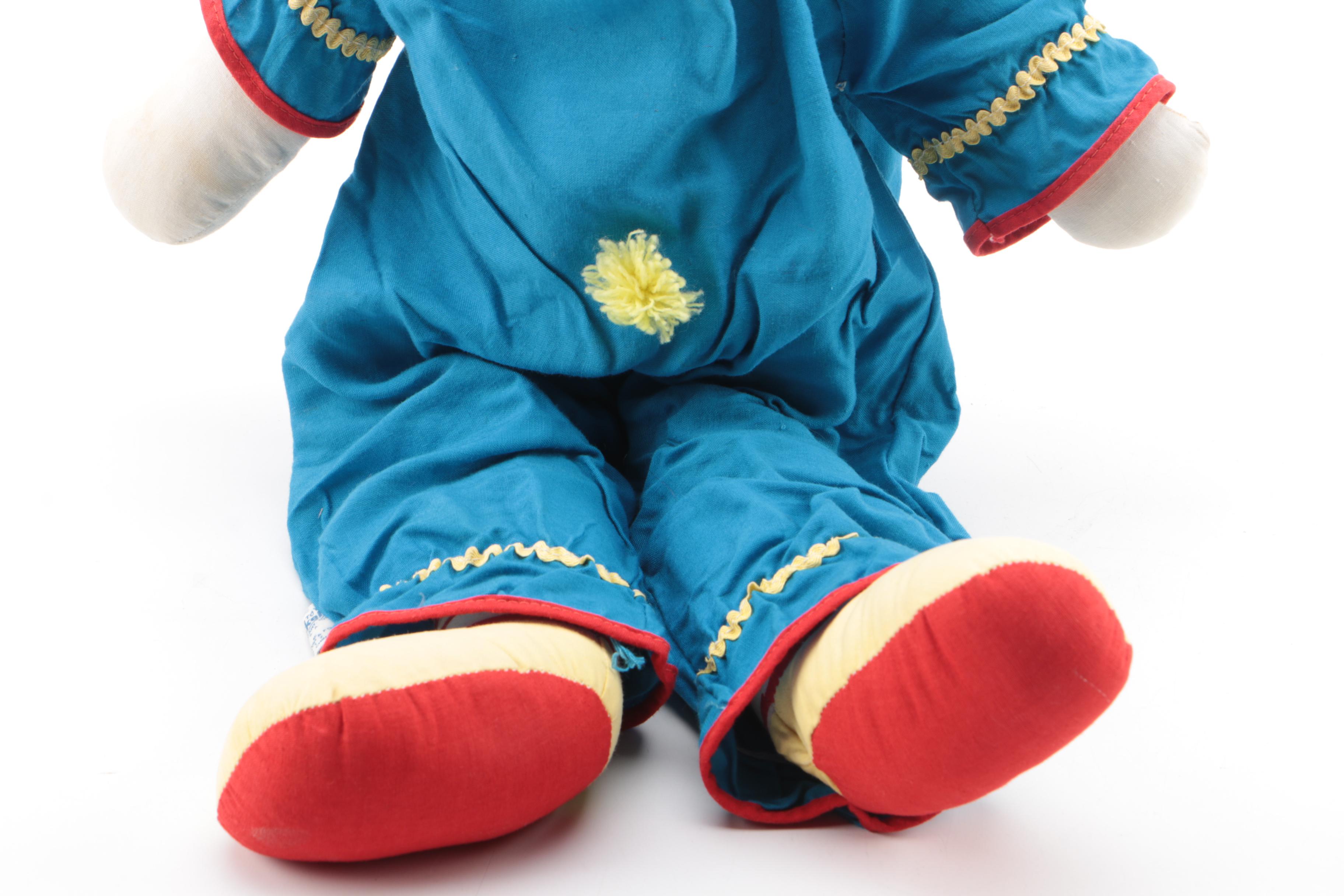 Vintage Knickerbocker Rubber "Bozo" Clown Doll