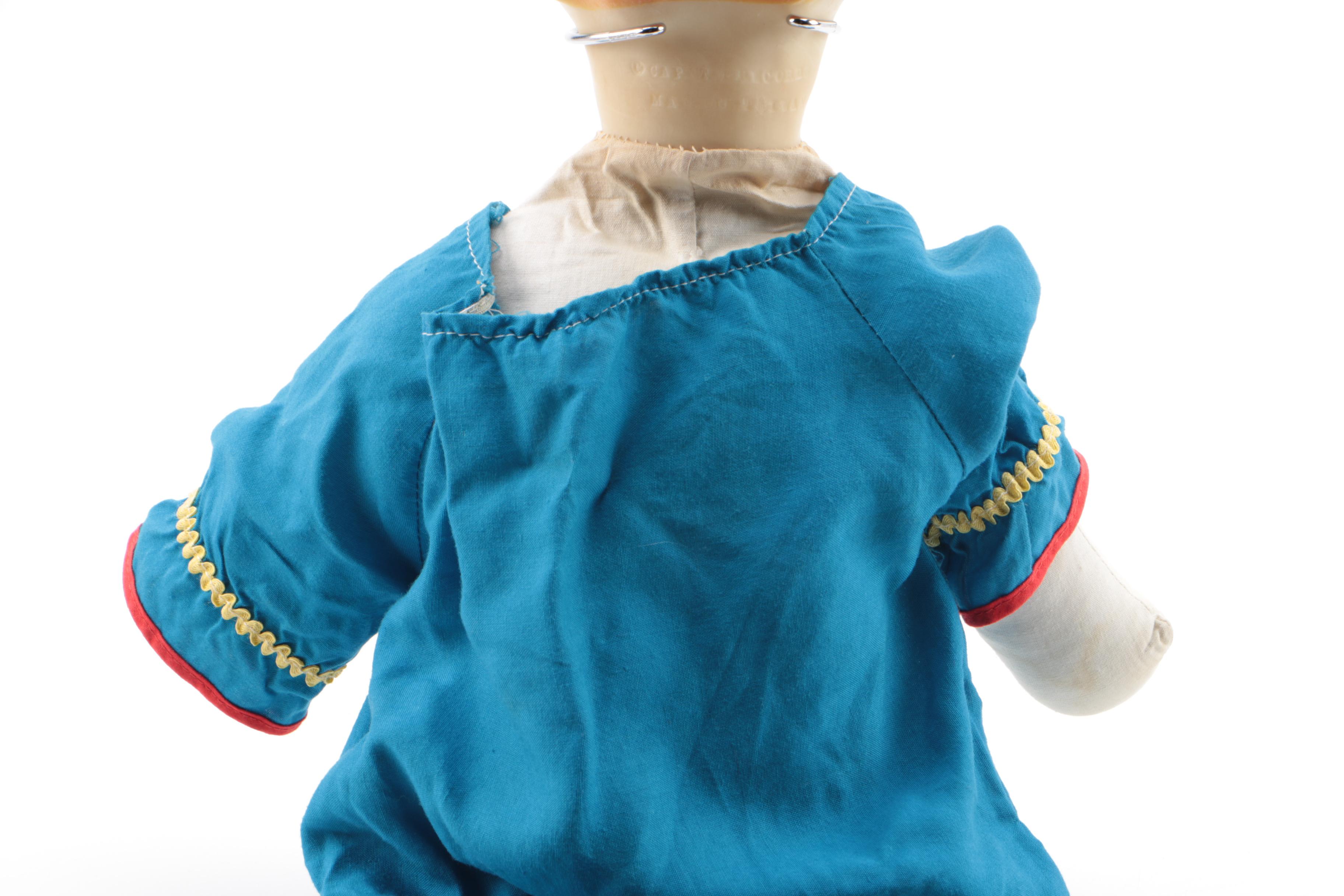 Vintage Knickerbocker Rubber "Bozo" Clown Doll