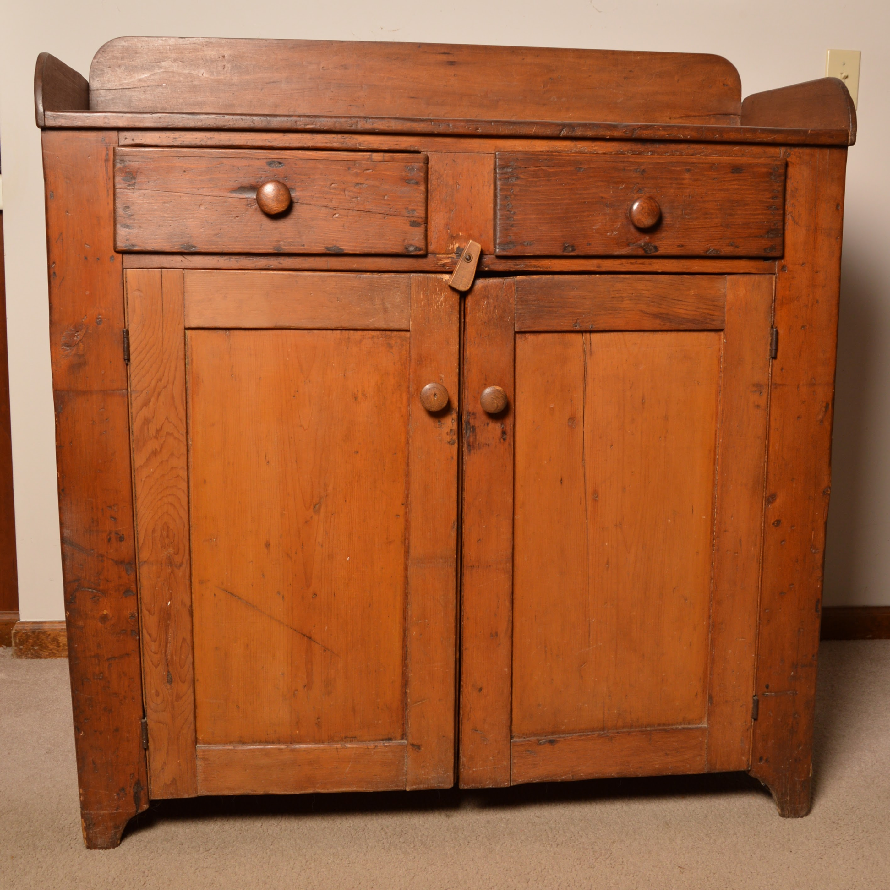 Antique Pine Jelly Cupboard