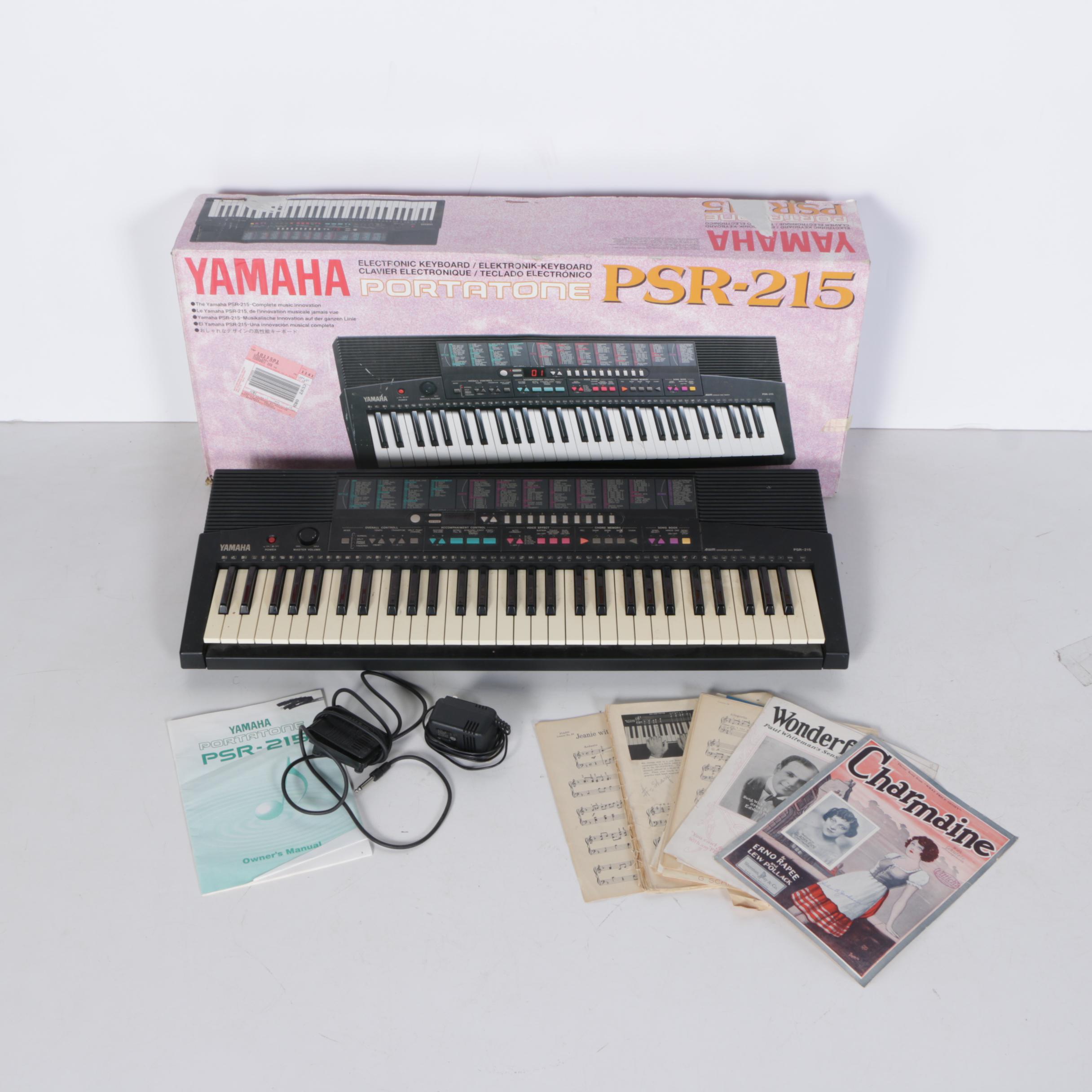 Yamaha Portatone PSR-215 Portable Keyboard
