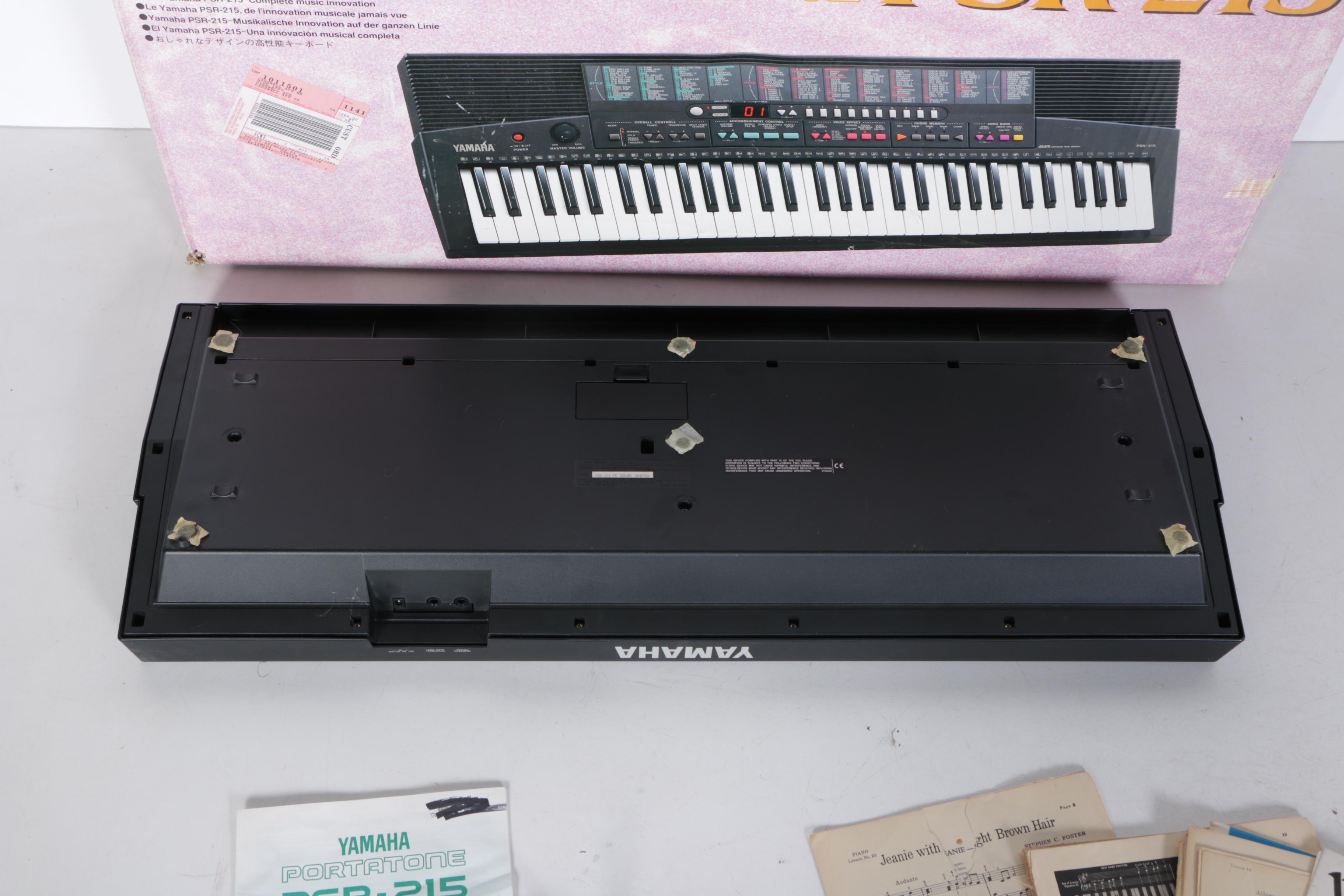 Yamaha Portatone PSR-215 Portable Keyboard