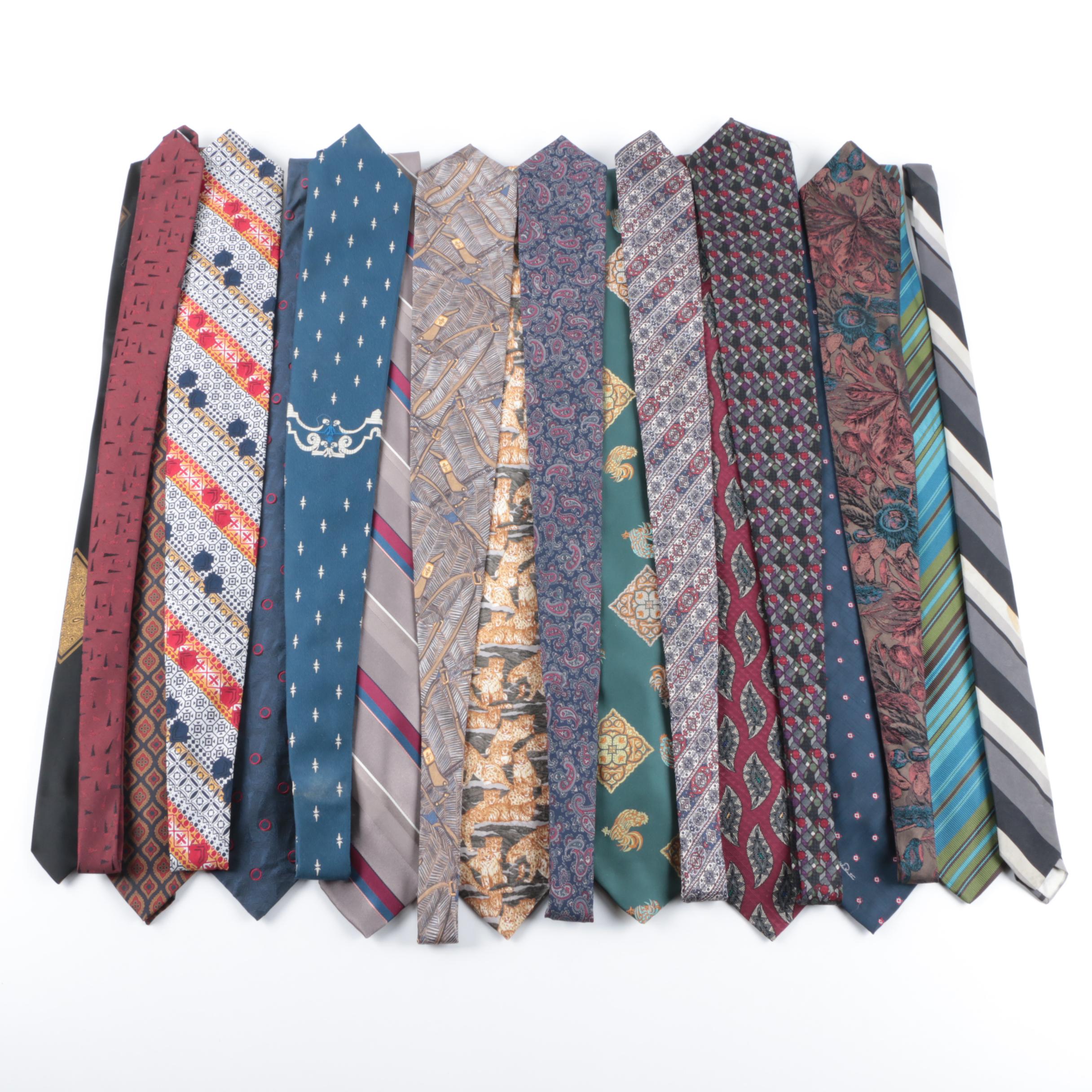 Men's Neckties Including Oscar de la Renta, Bill Blass and Wembley